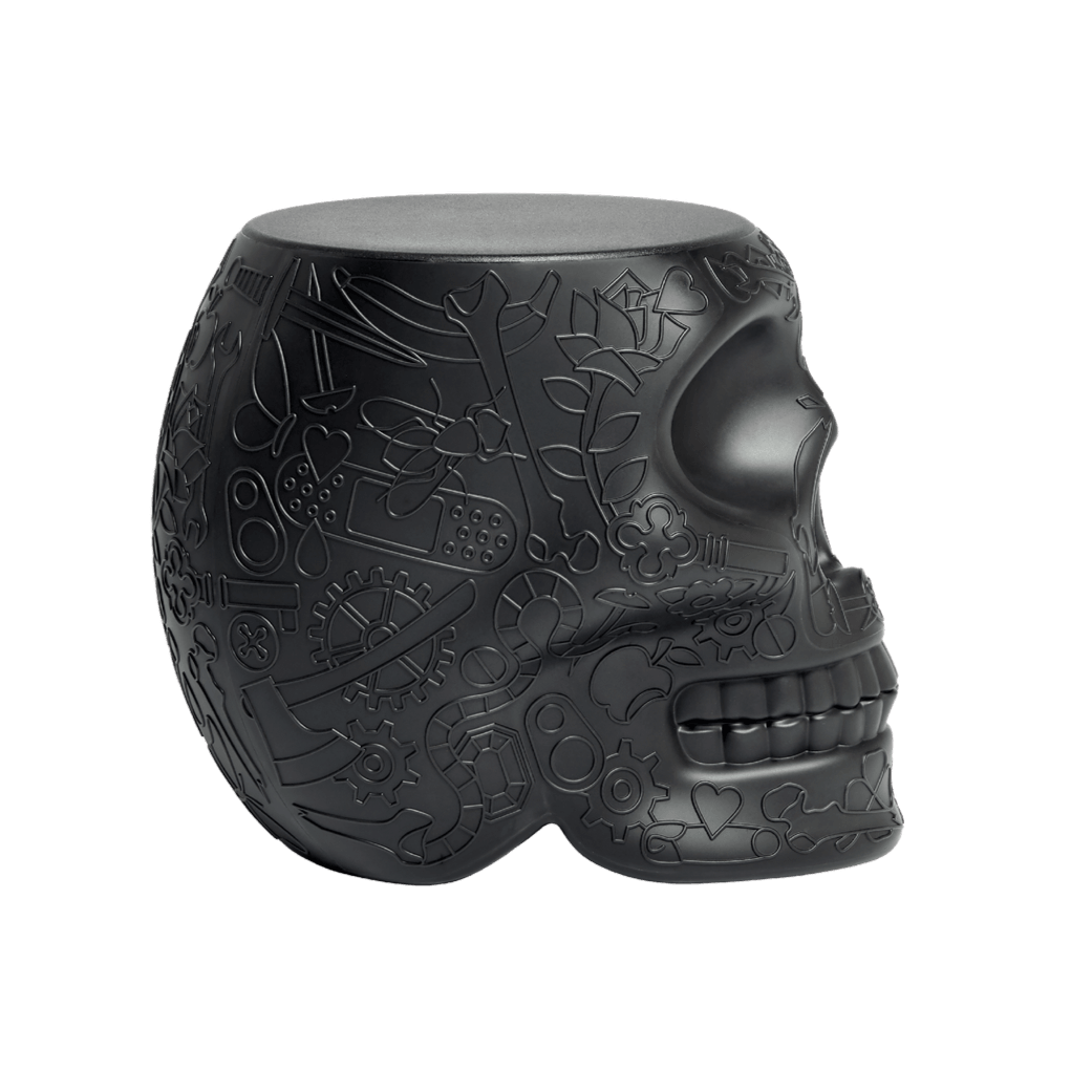 Stołek i stolik boczny MEXICO czarny Qeeboo Eye on Design