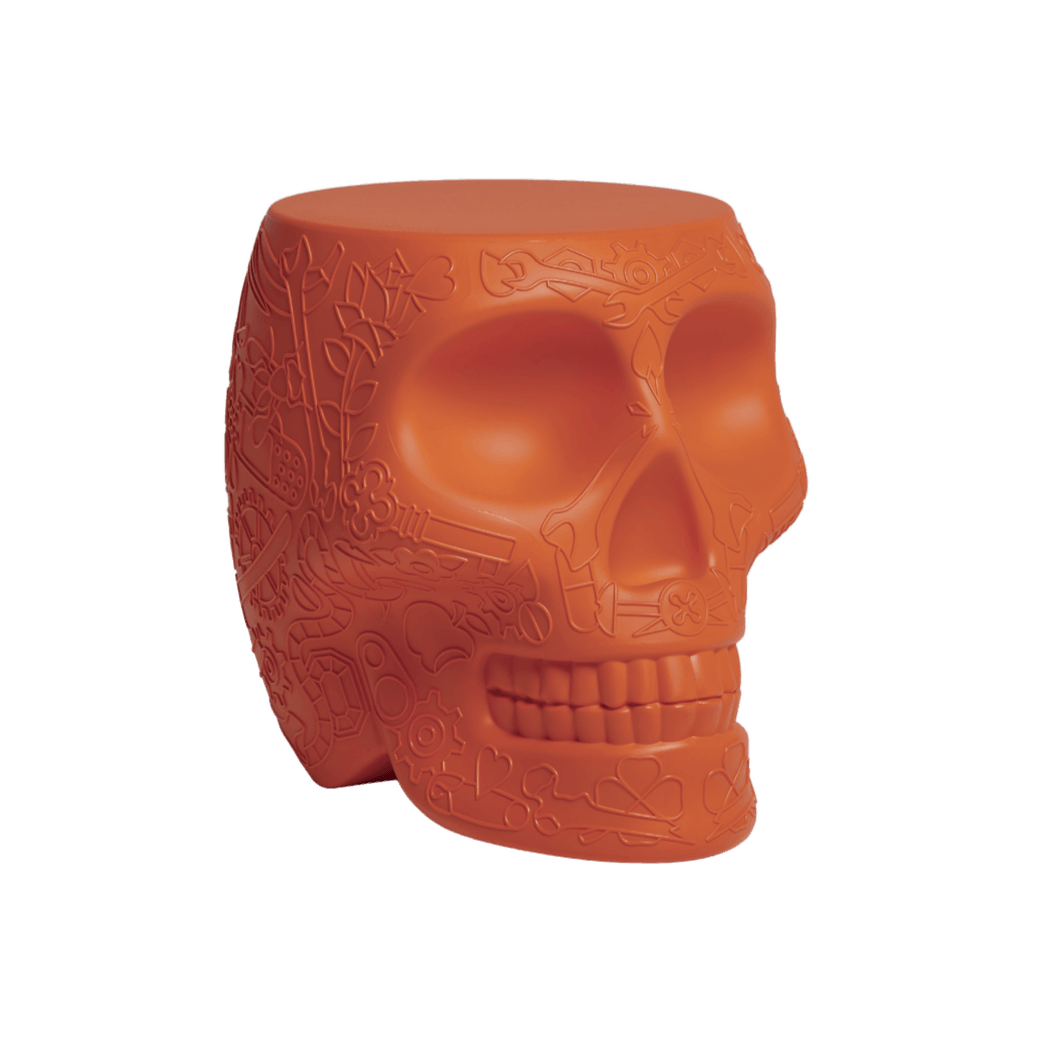 Stołek i stolik boczny MEXICO terakota Qeeboo Eye on Design