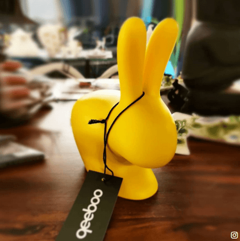 Stoper do drzwi RABBIT fuksja Qeeboo Eye on Design