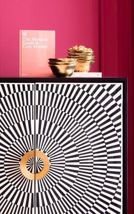 Szafka ELECTRO czarny ze złotymi detalami Kare Design Eye on Design