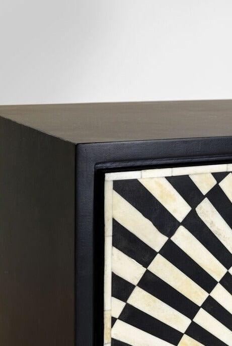 Szafka ELECTRO czarny ze złotymi detalami Kare Design Eye on Design