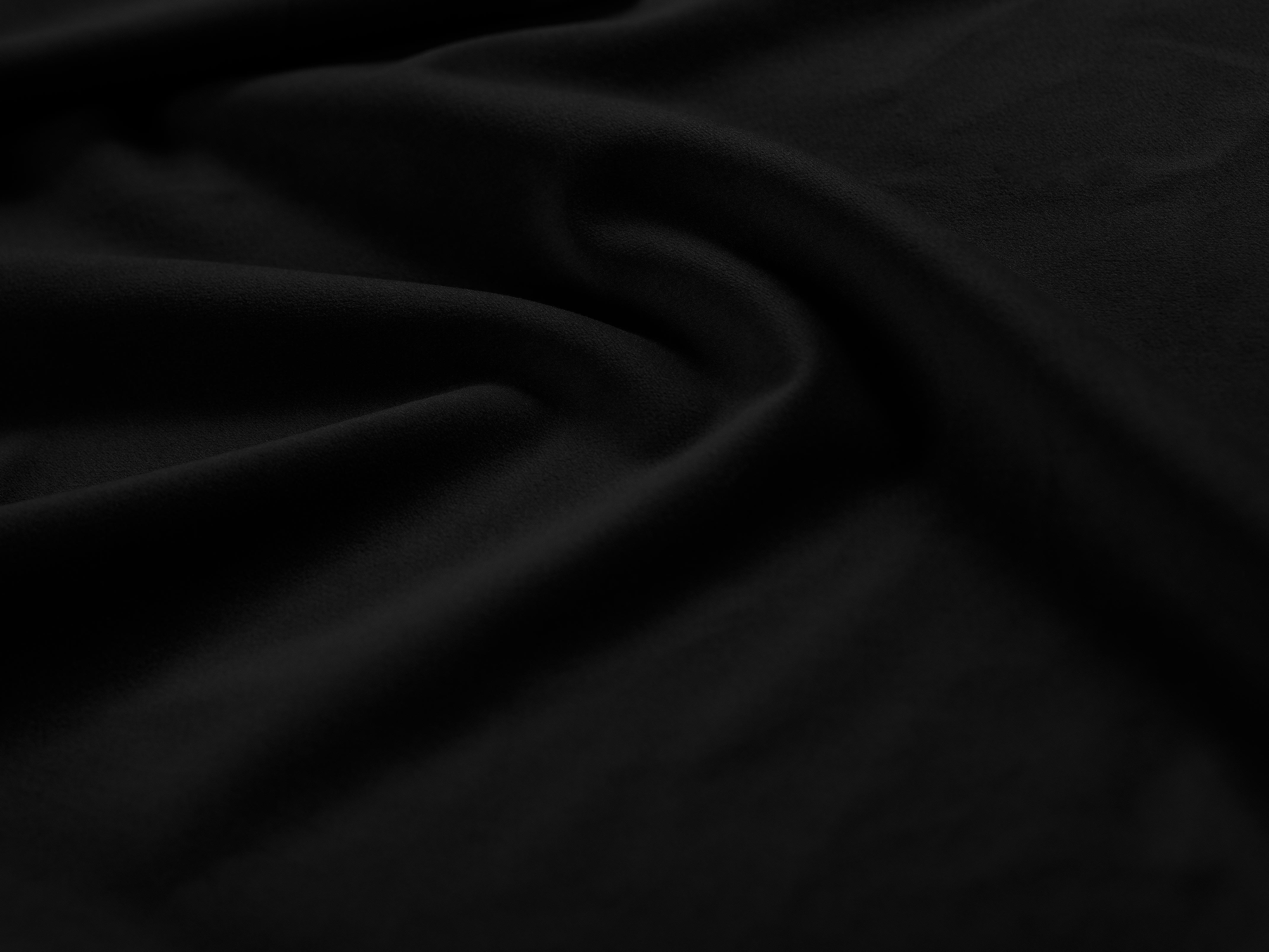 Szezlong aksamitny lewostronny MADARA czarny ze złotą podstawą Mazzini Sofas Eye on Design