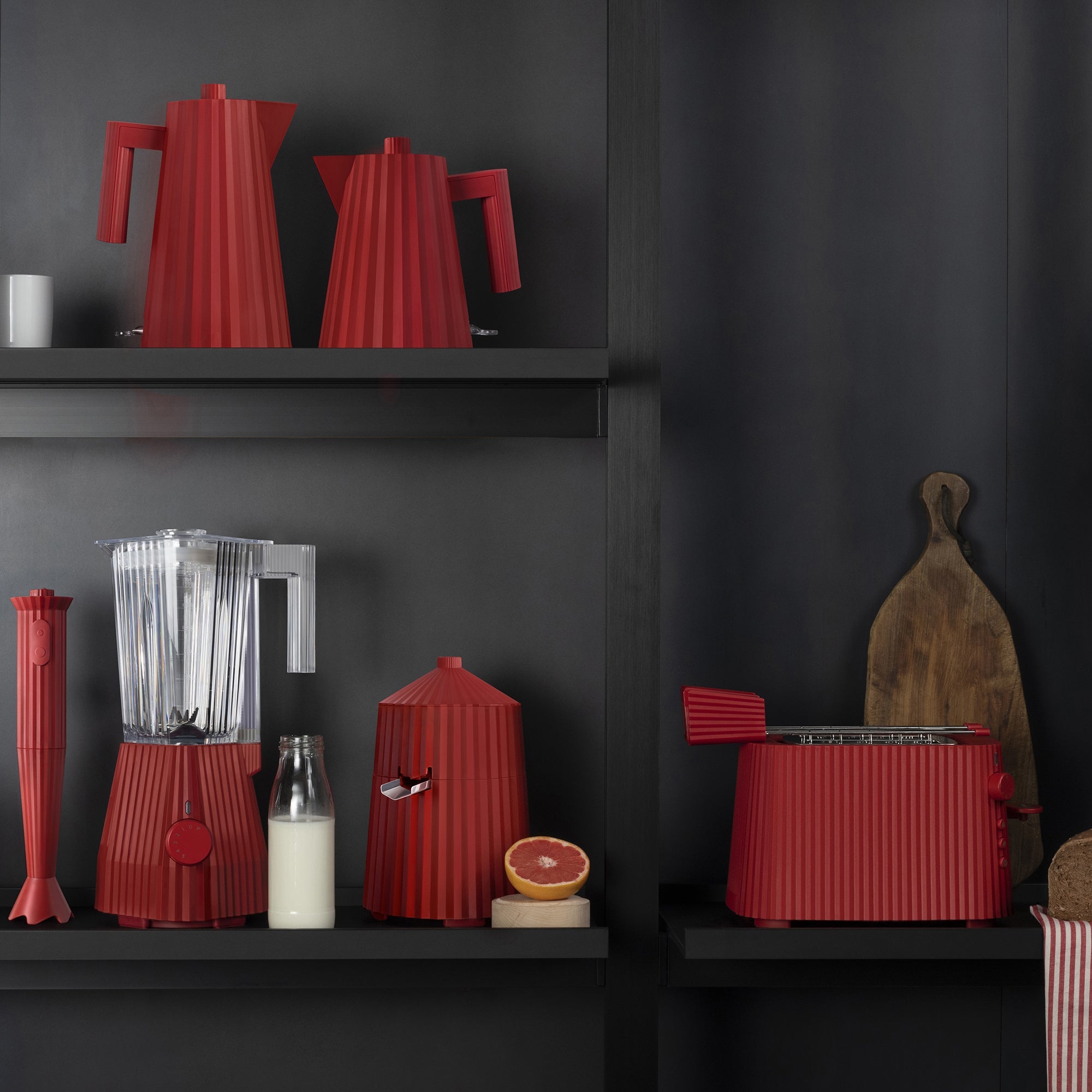 Plissé -Elektrokesselrot