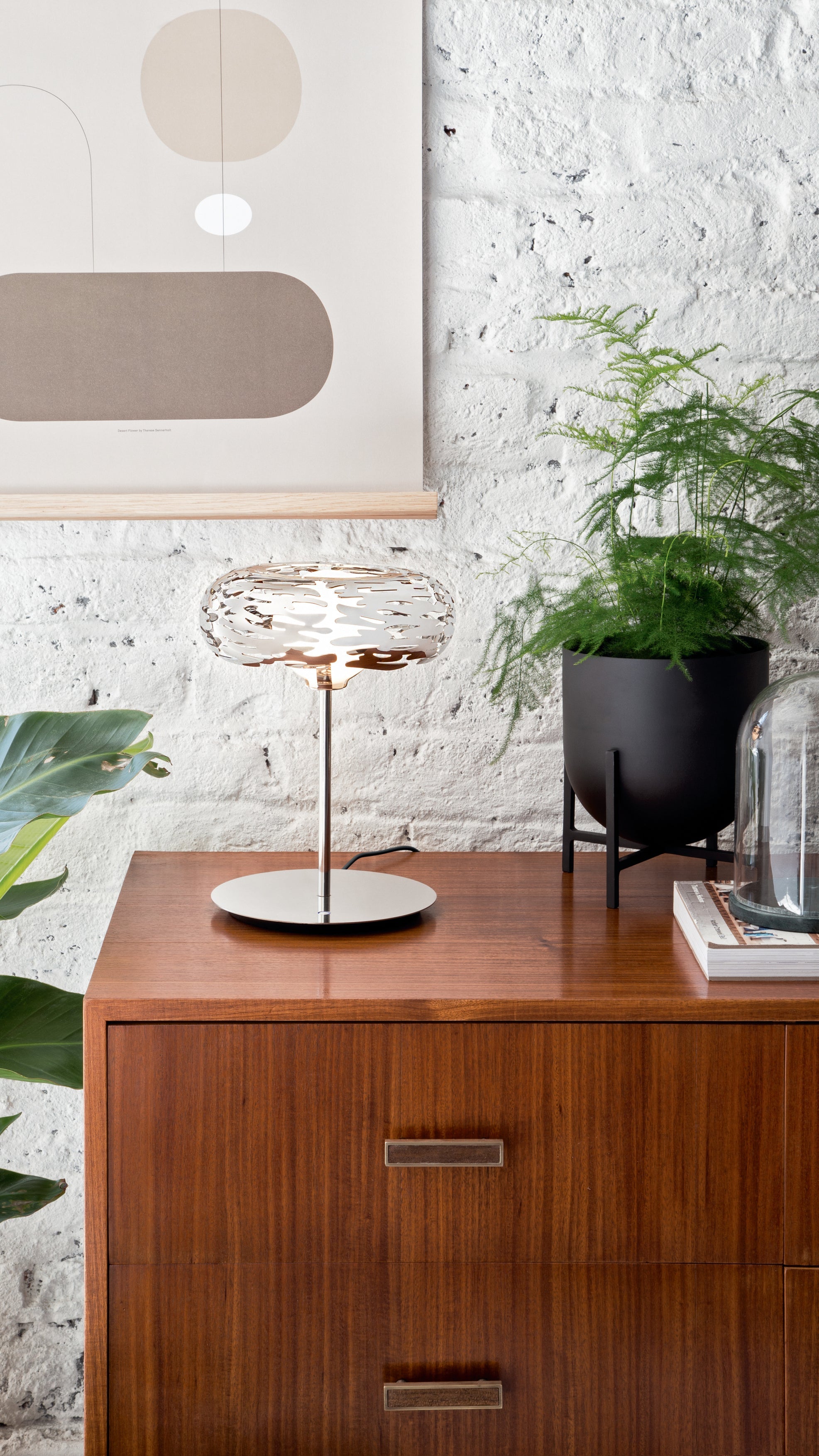 Lampa stołowa BARKLAMP srebrny – Alessi