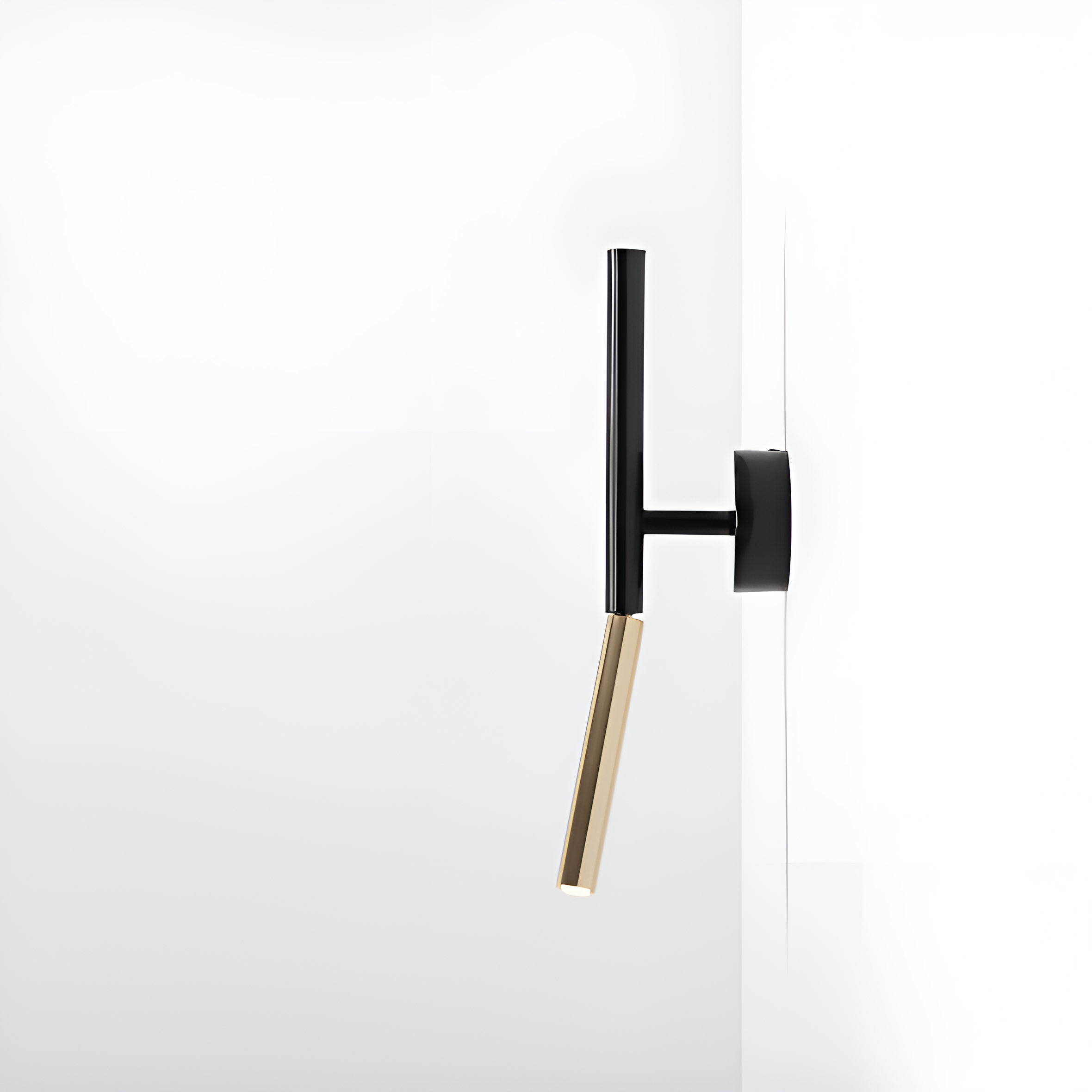 Wall lamp Black with gold