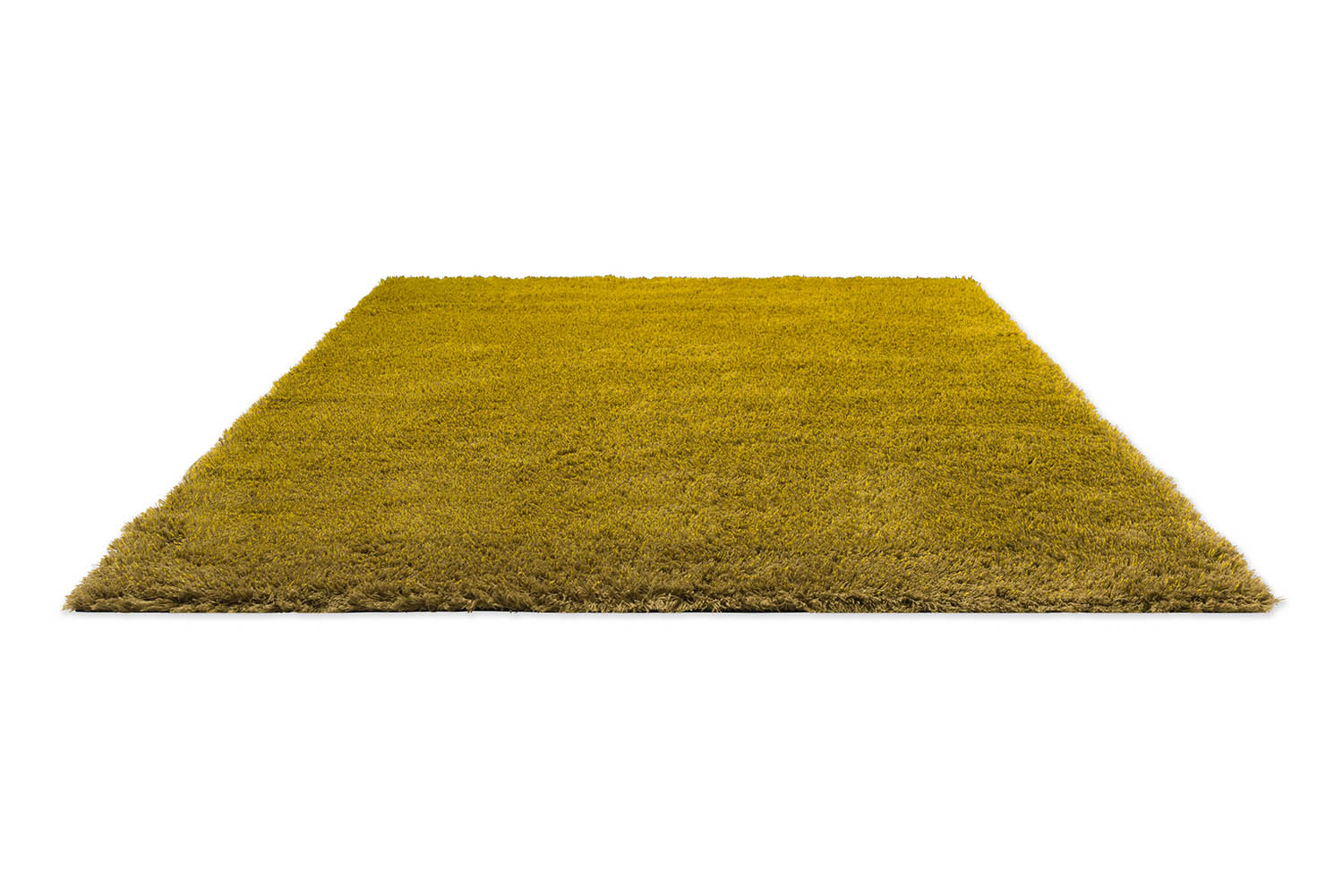 Teppich SHADE HIGH zitronengelb gold mit langem Flor