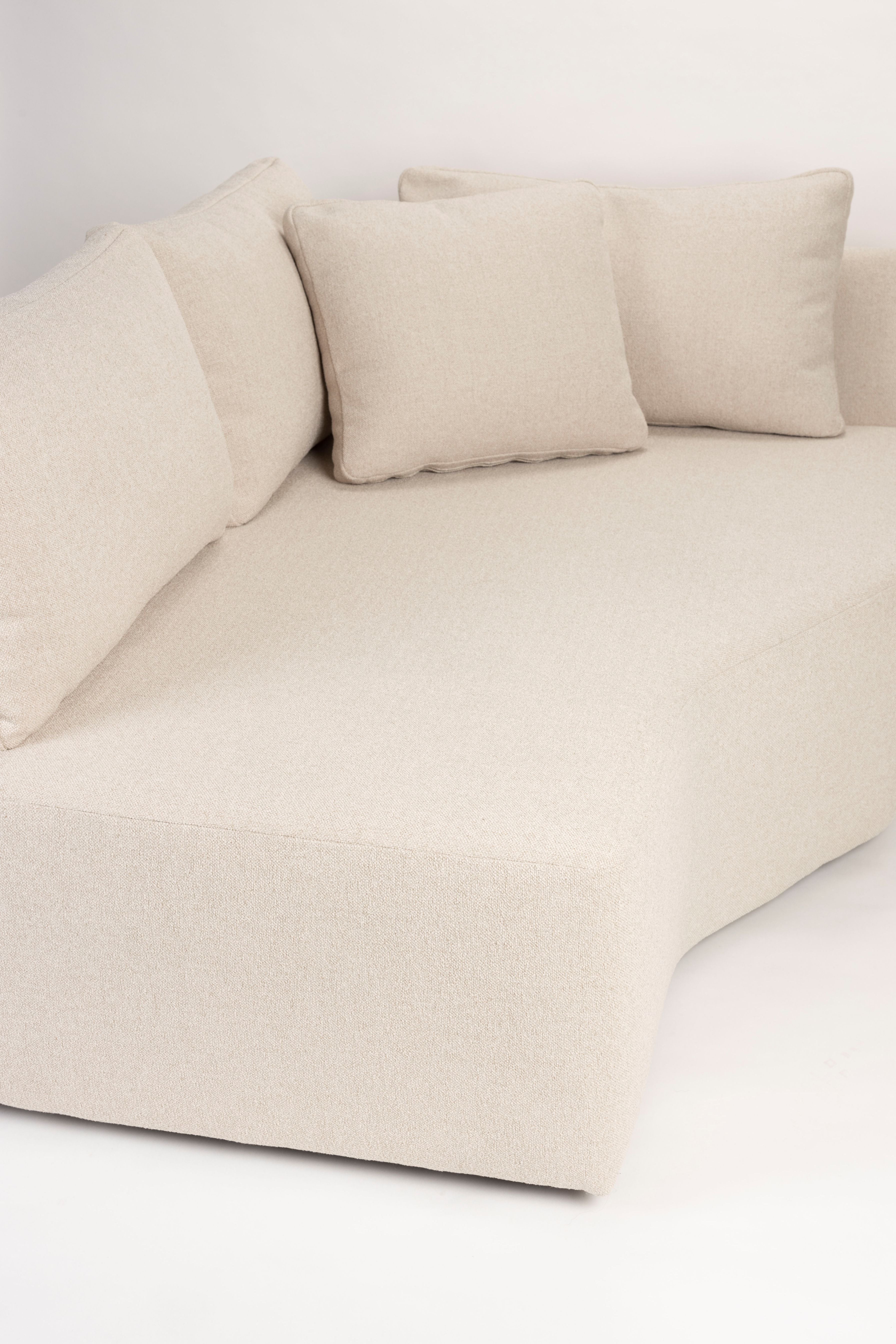 PROSPER modular sofa - left-sided chaise longue in sand