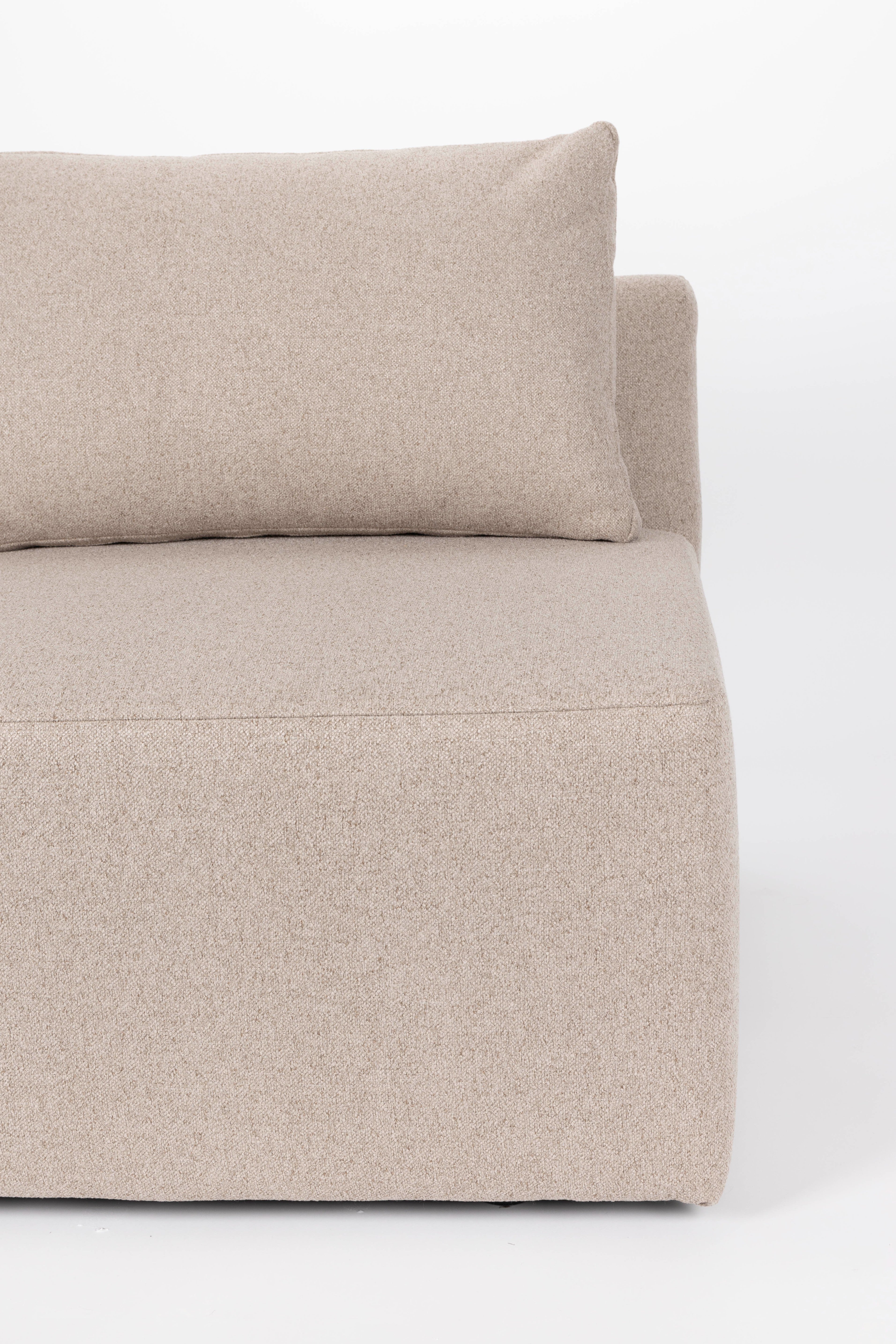 PROSPER modular sofa - left end element cappuccino