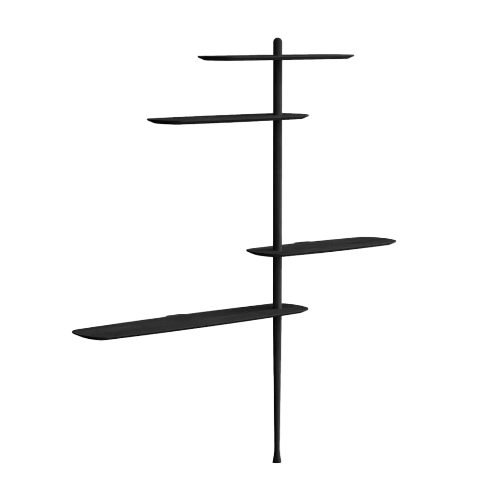 Regal UNICA - KONFIGURATION 08 schwarzer Eschenfurnier