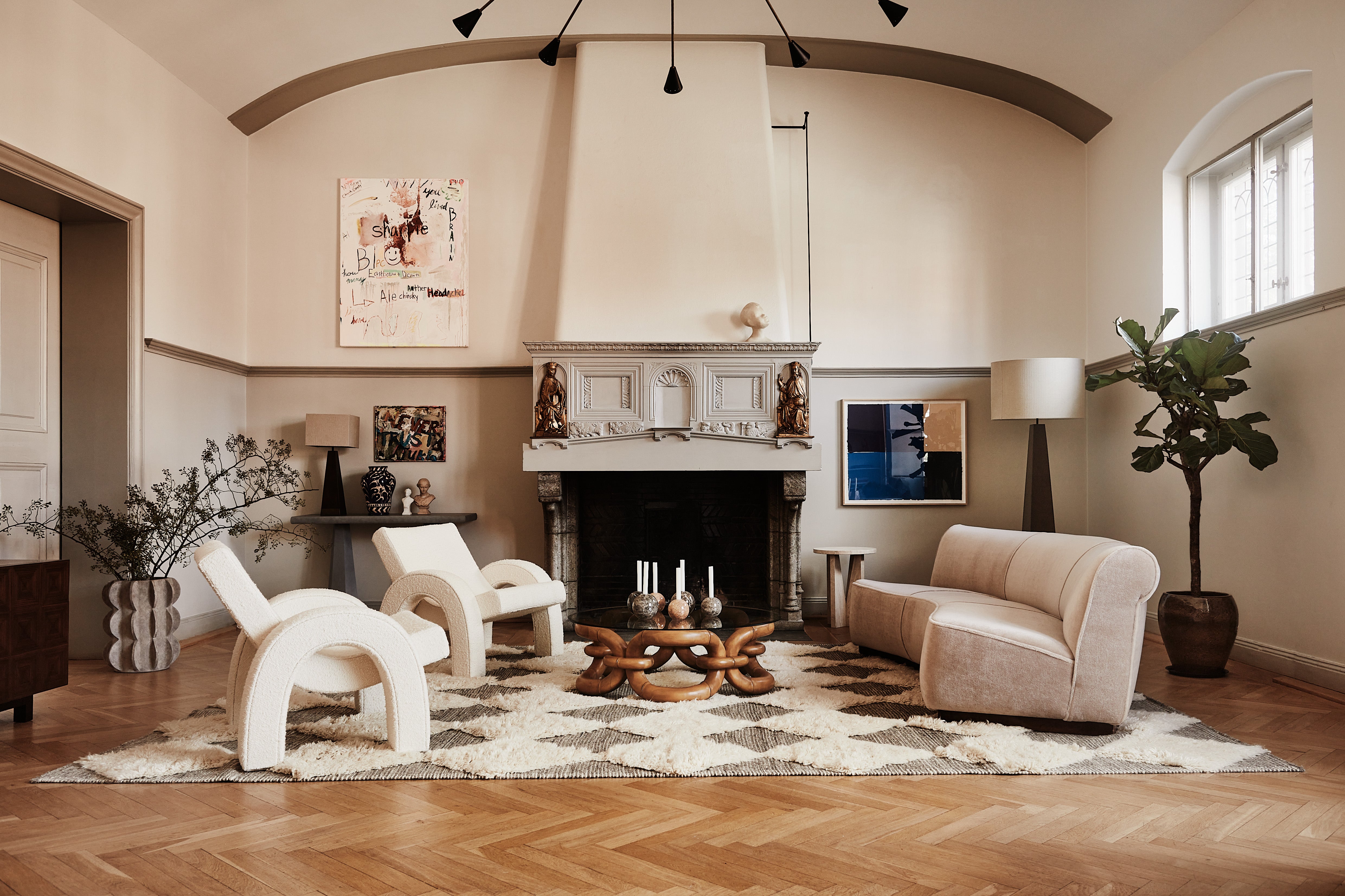 Sofa PARIS beige Samt