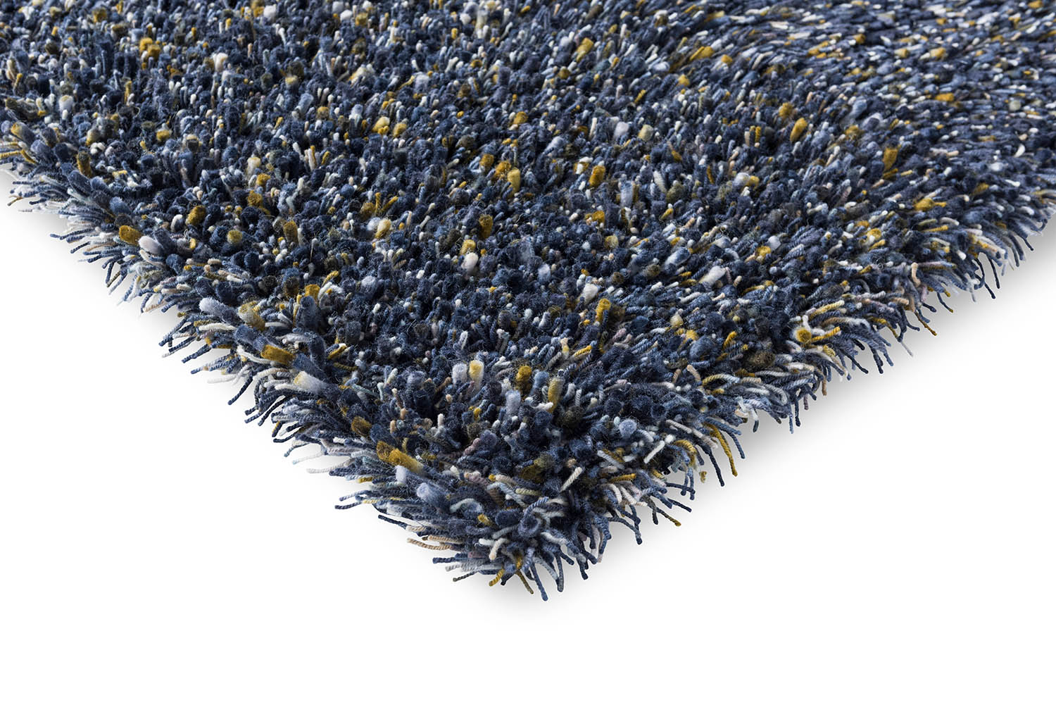 SPRING long pile carpet in navy blue