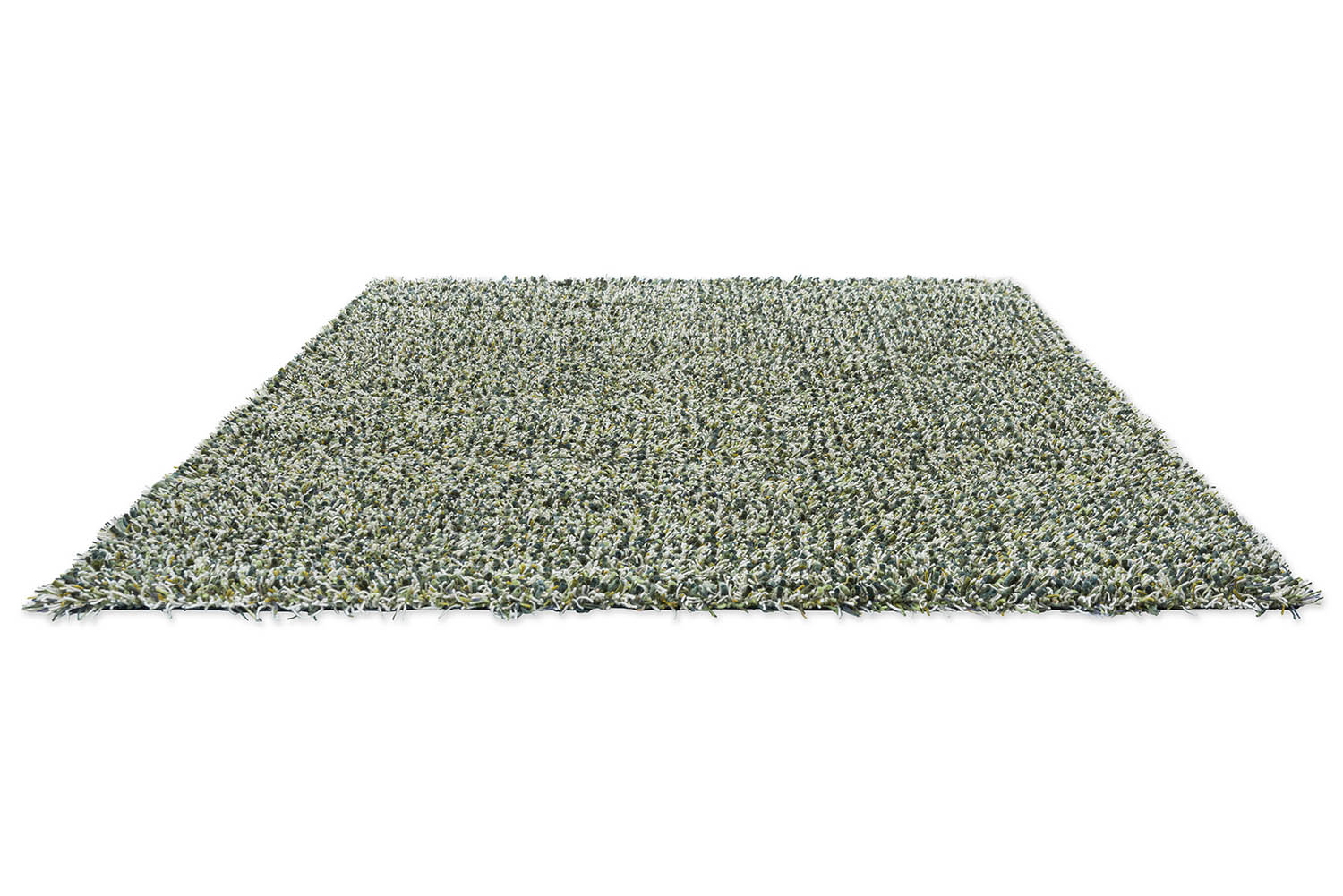 SPRING green long pile rug