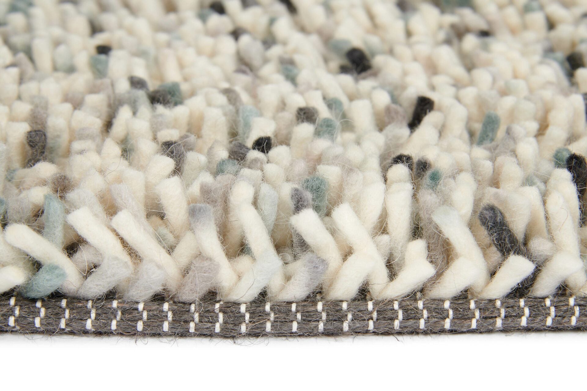 Teppich POP ART blau-grau mit langem Flor