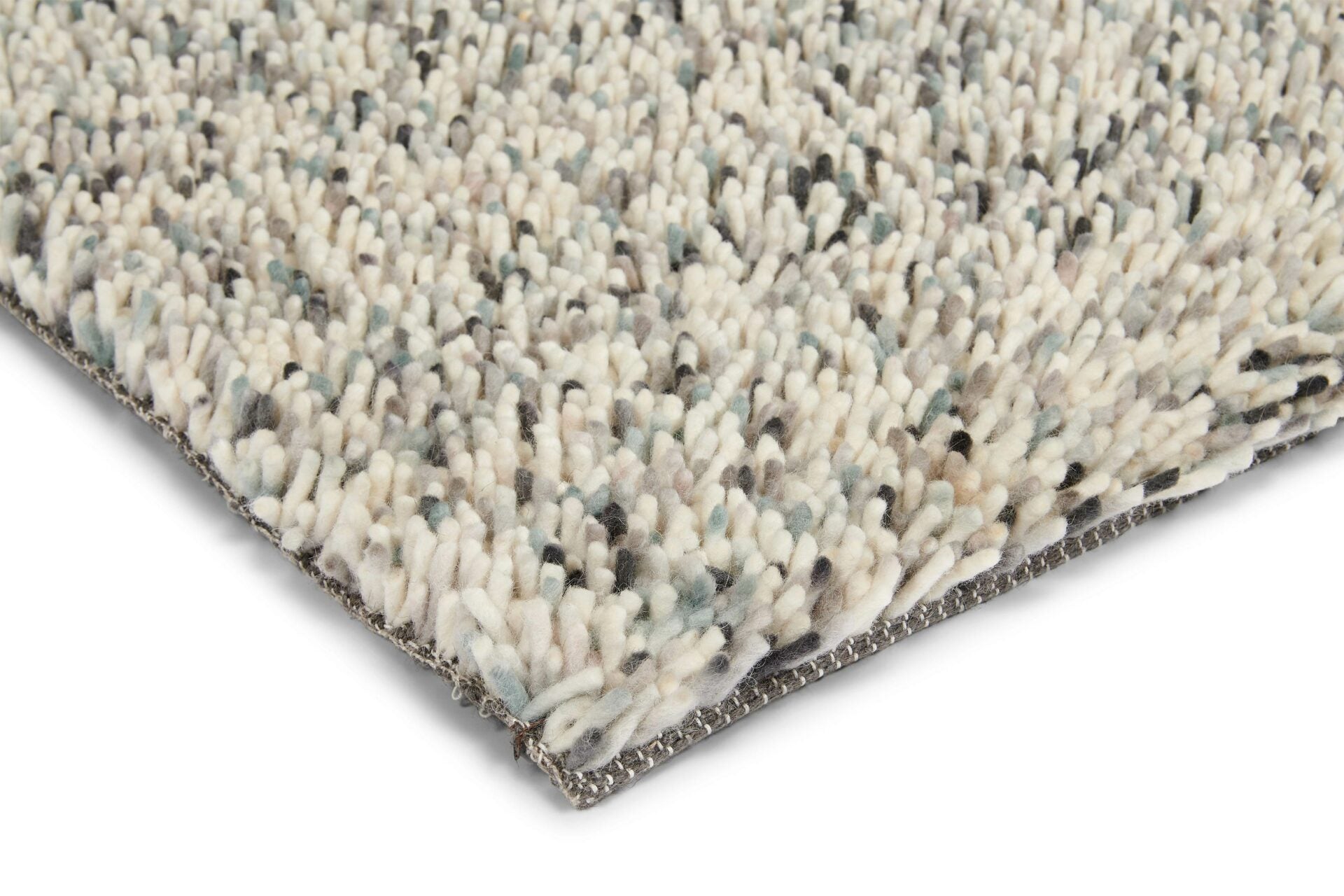 Teppich POP ART blau-grau mit langem Flor