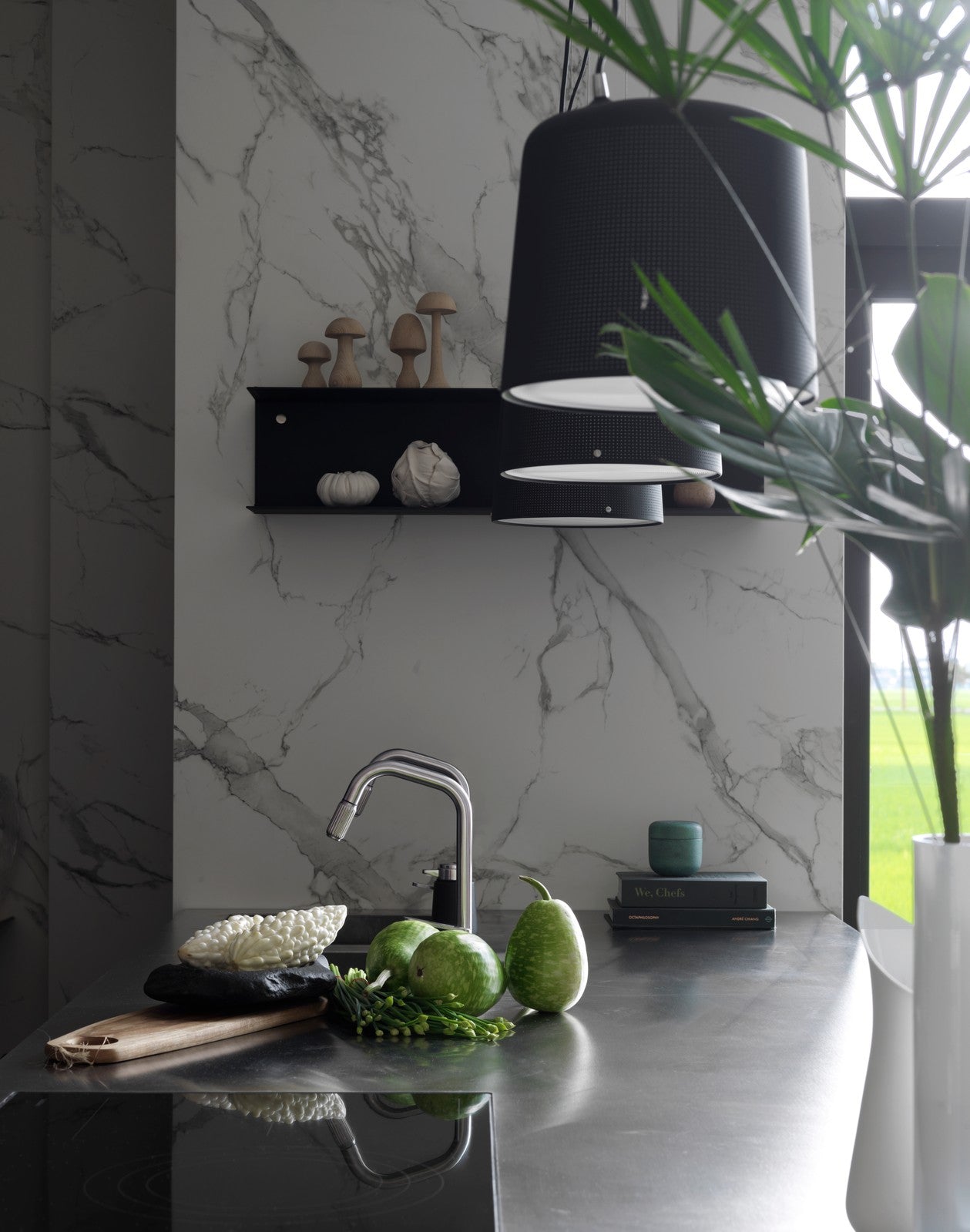 Pendelleuchte 526 schwarzes Metall