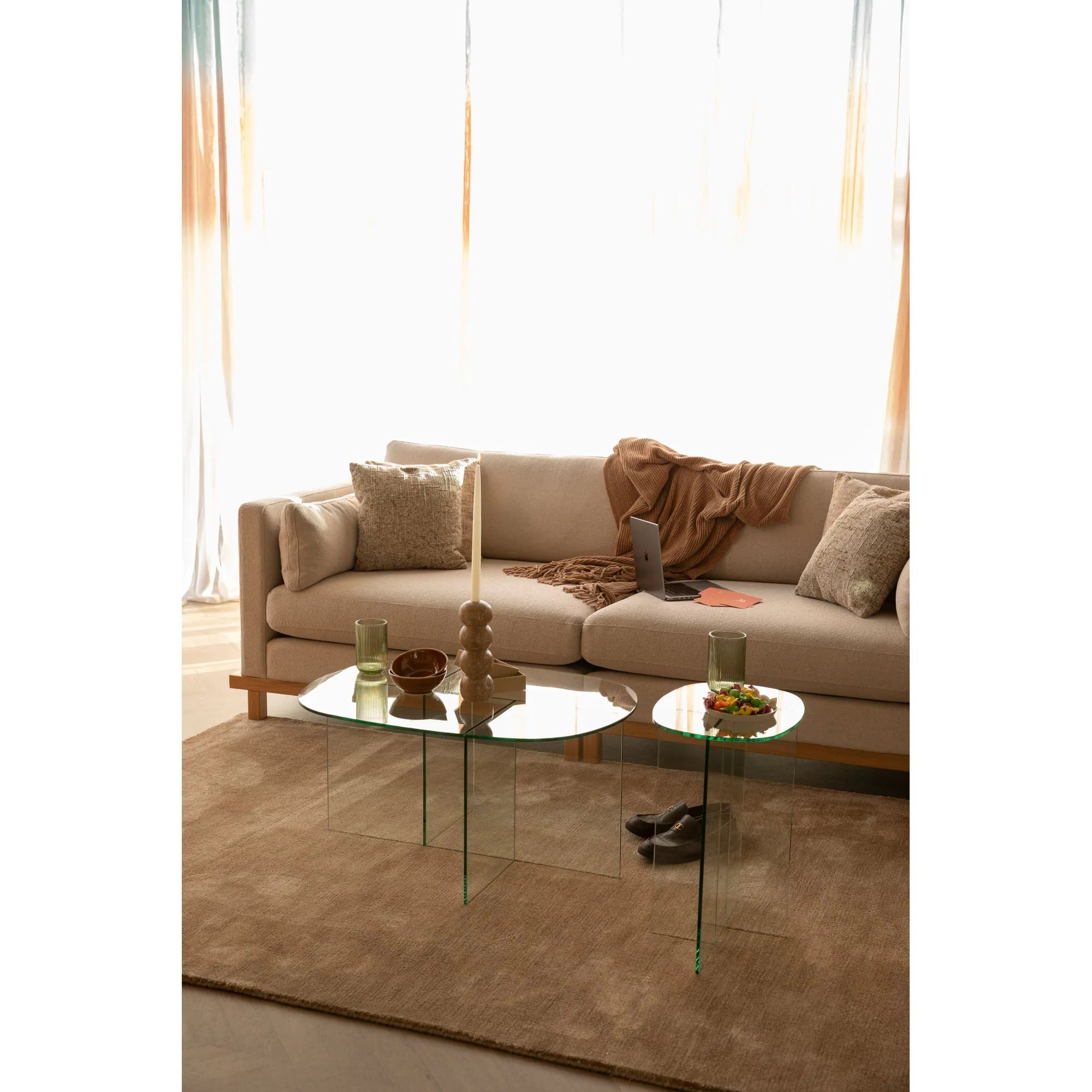 Kaffeetisch LINEA Glas