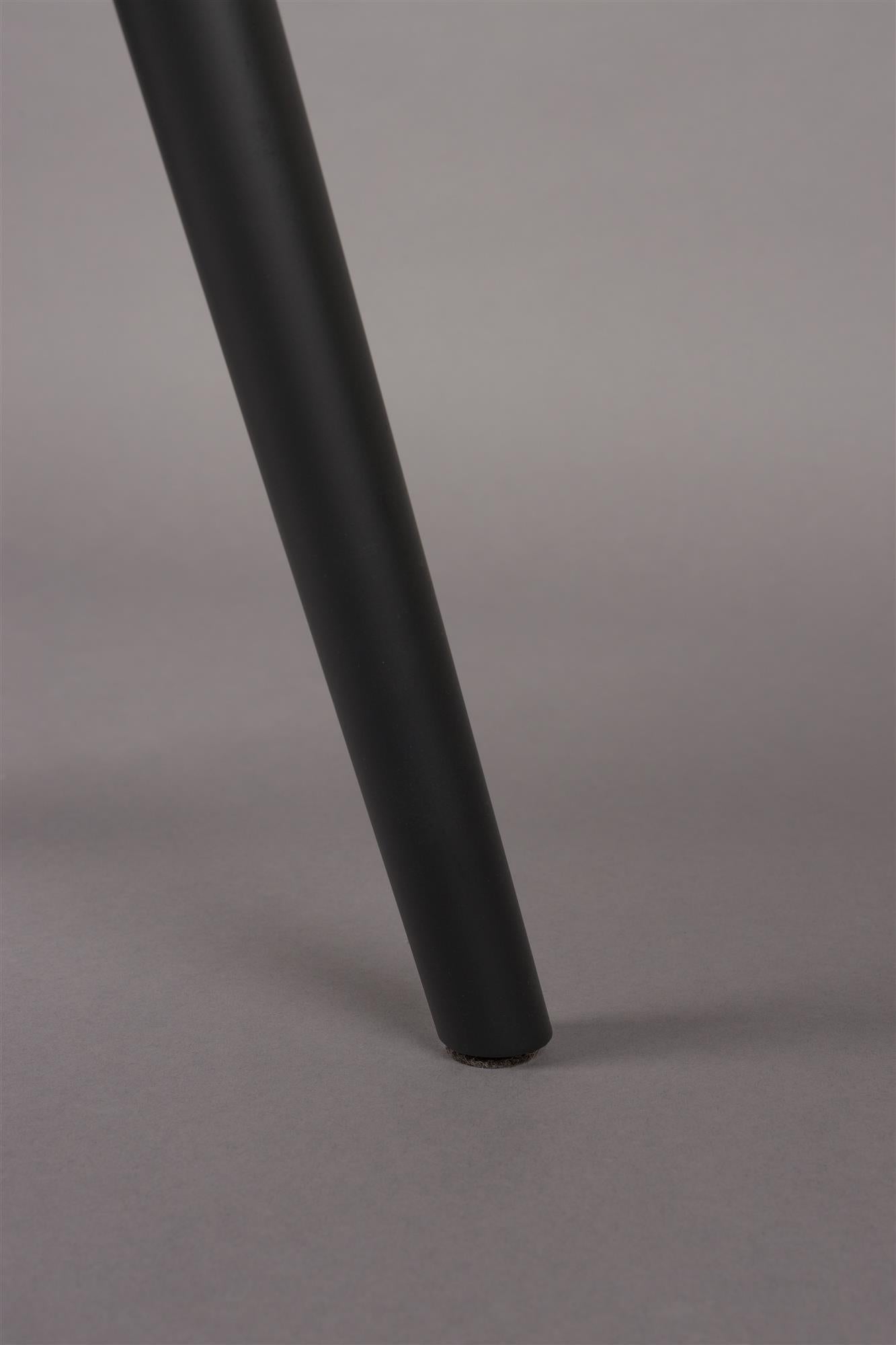 Fenna orange chair with a black base