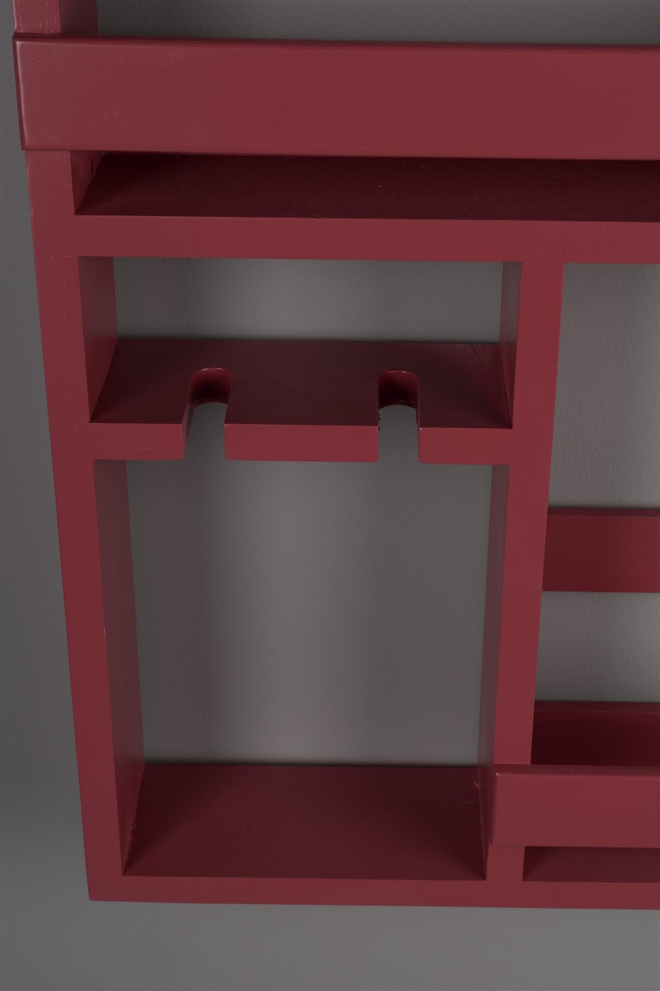 Myron Red Wall Rack
