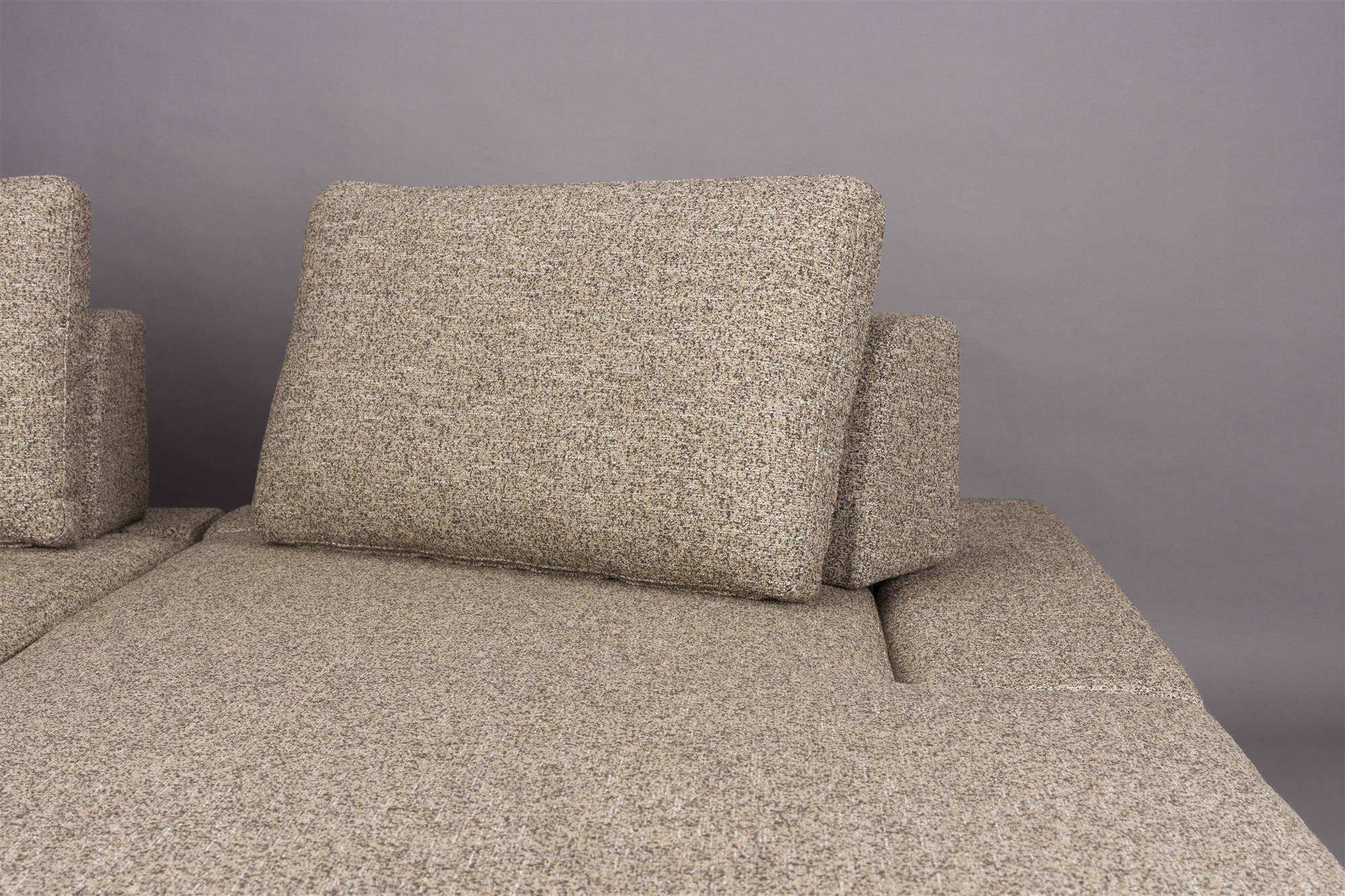 Linke Ecke Shelly Dark -Tone Melange mit einer schwarzen Basis