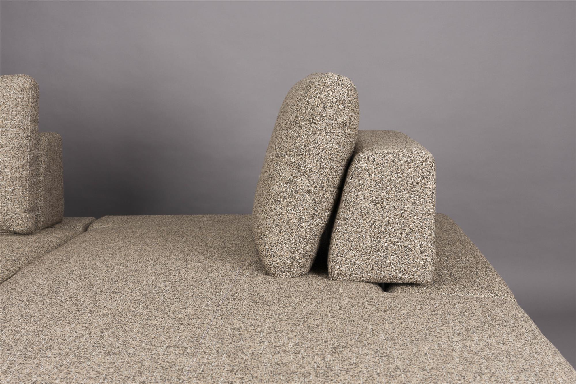 Linke Ecke Shelly Dark -Tone Melange mit einer schwarzen Basis