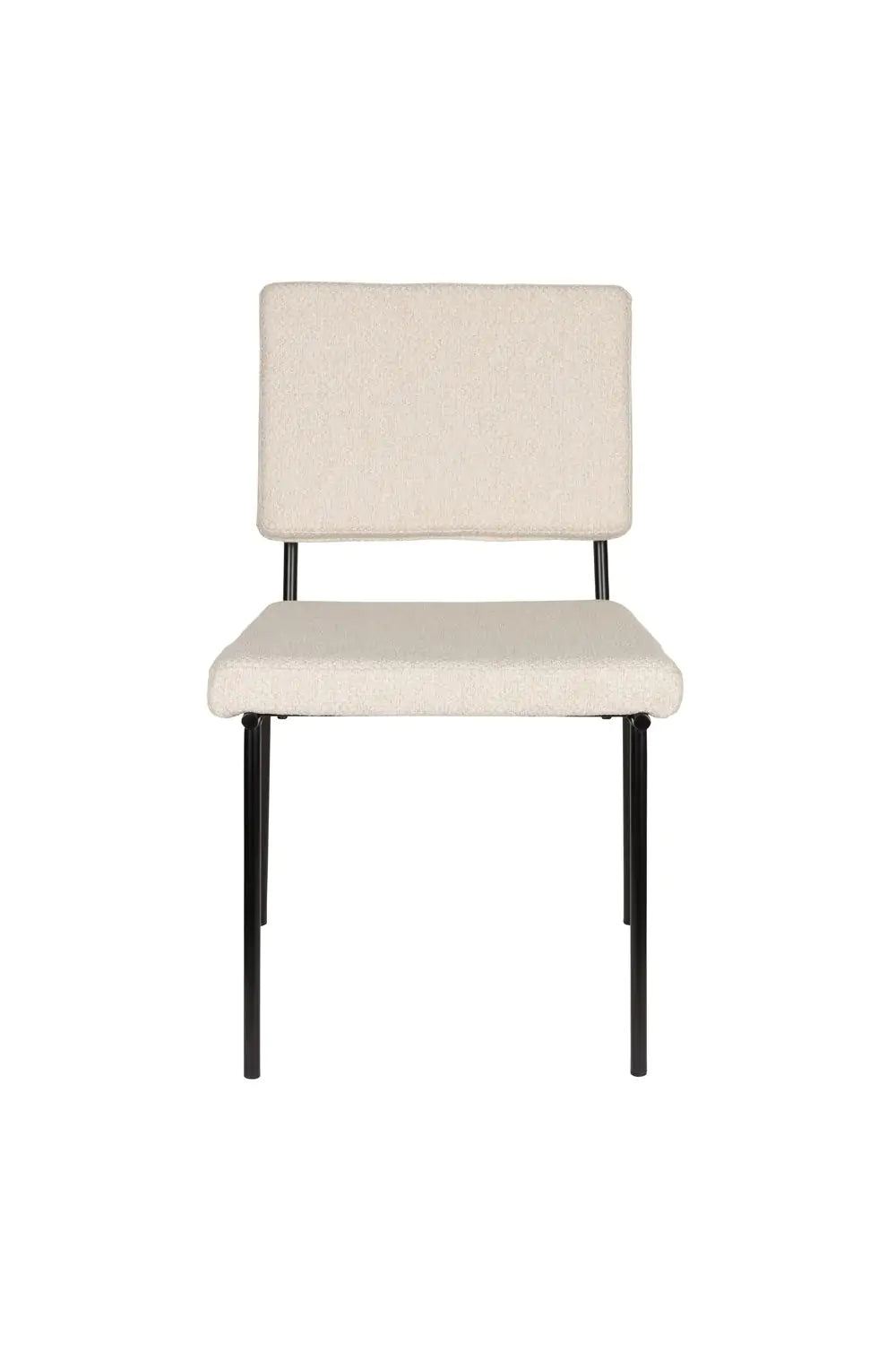 Fellow beige chair with a black base