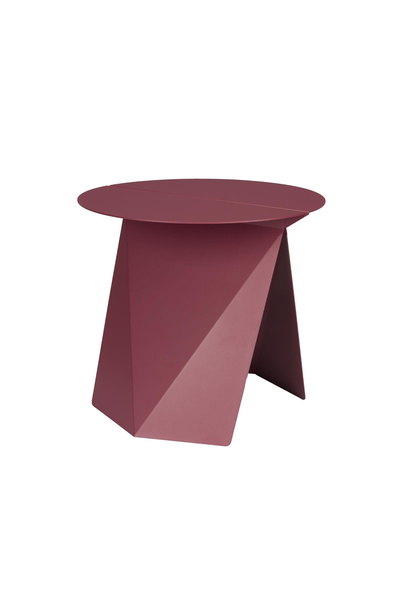 FOLDY Burgundy Side Table