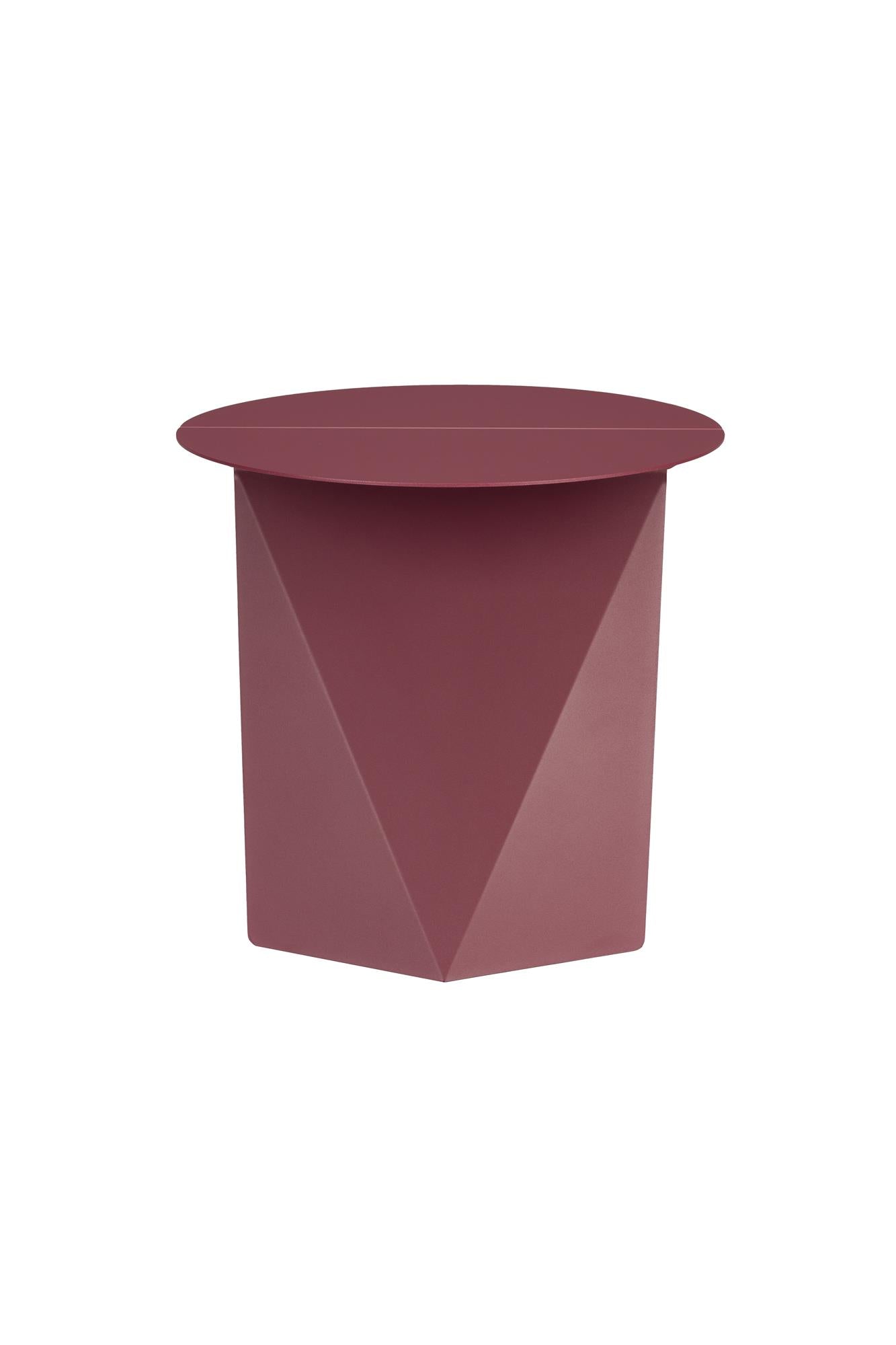 FOLDY Burgundy Side Table