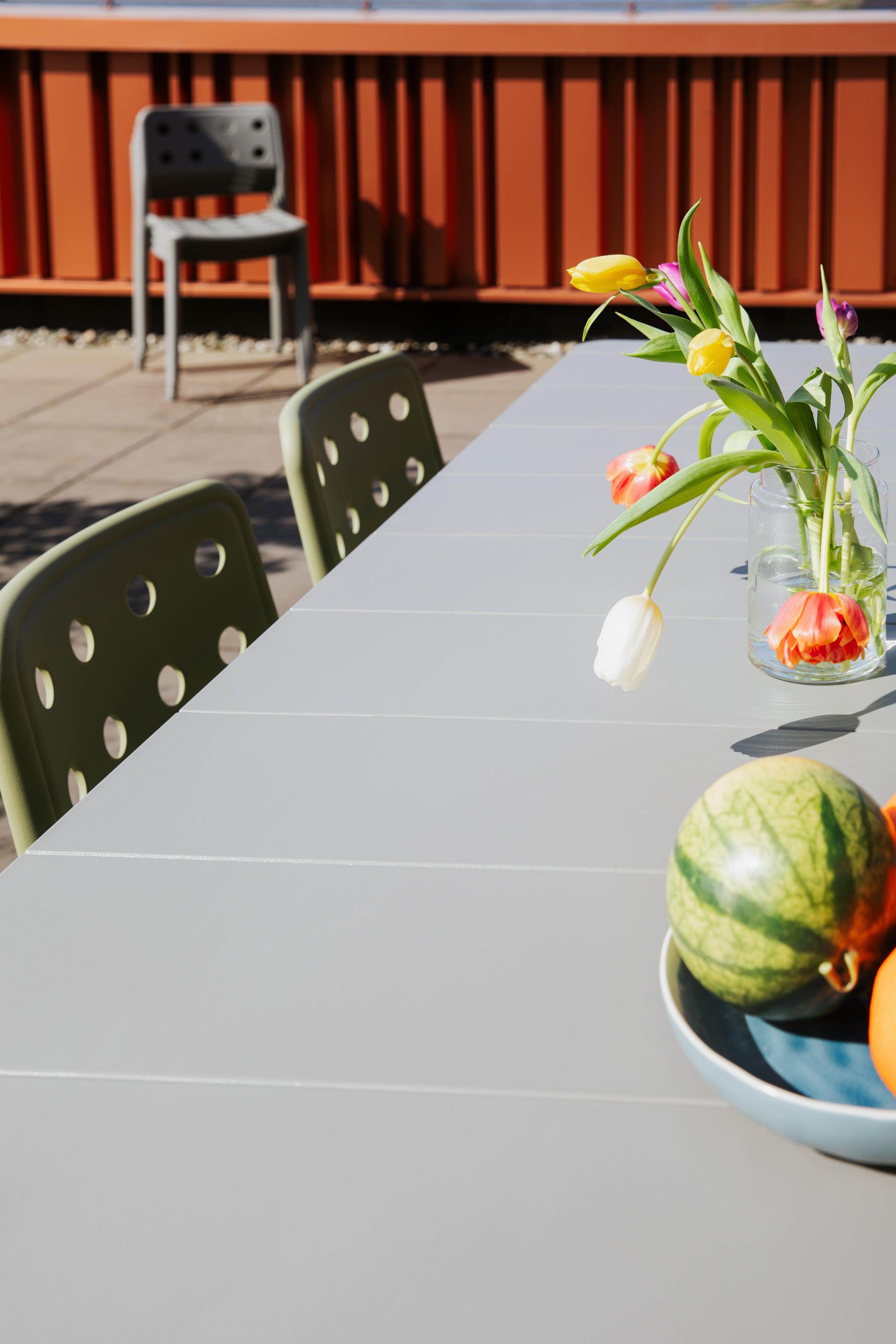 ALBAN gray garden table