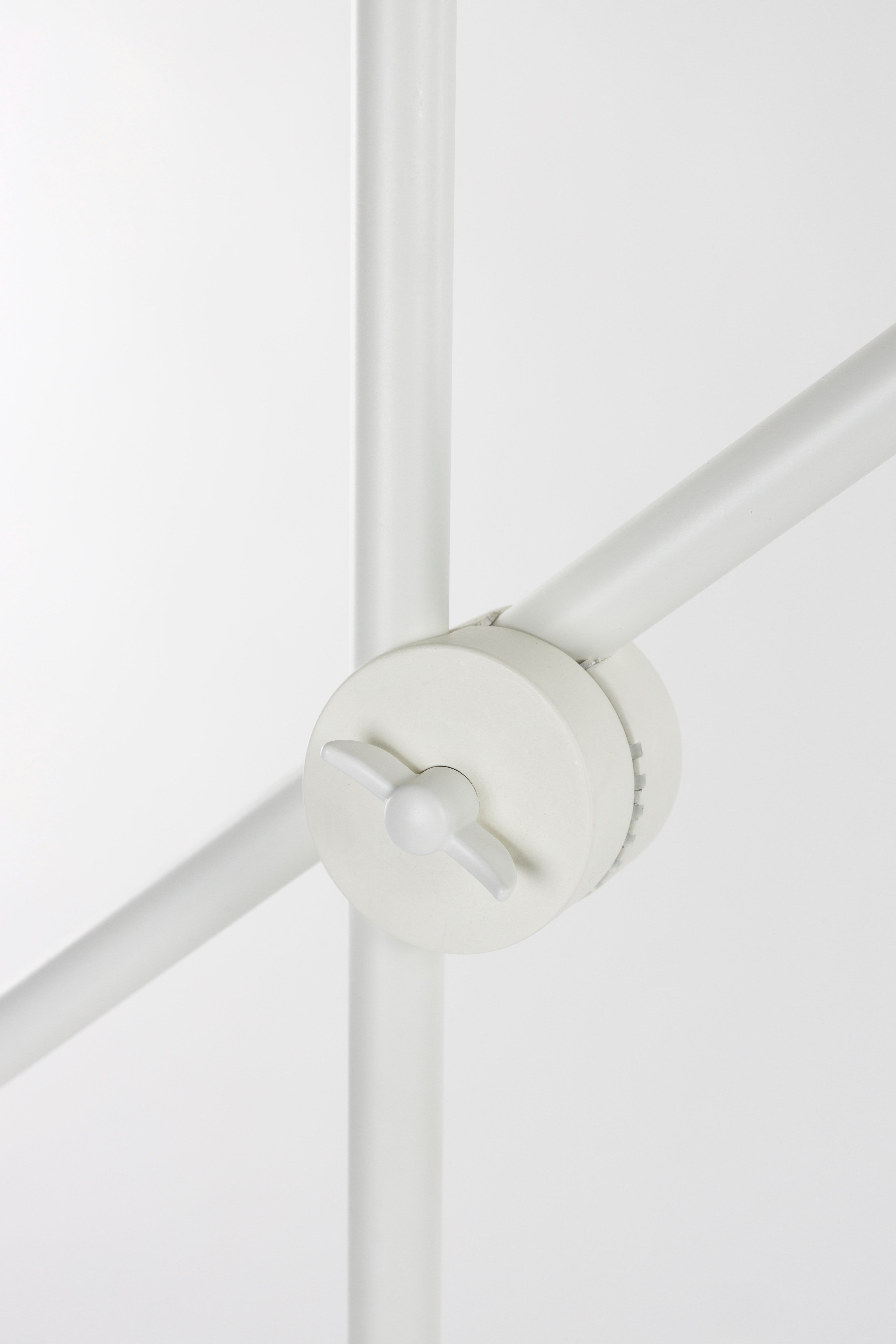 Stehlampe mit Ausleger BELLE gebrochenes Weiß