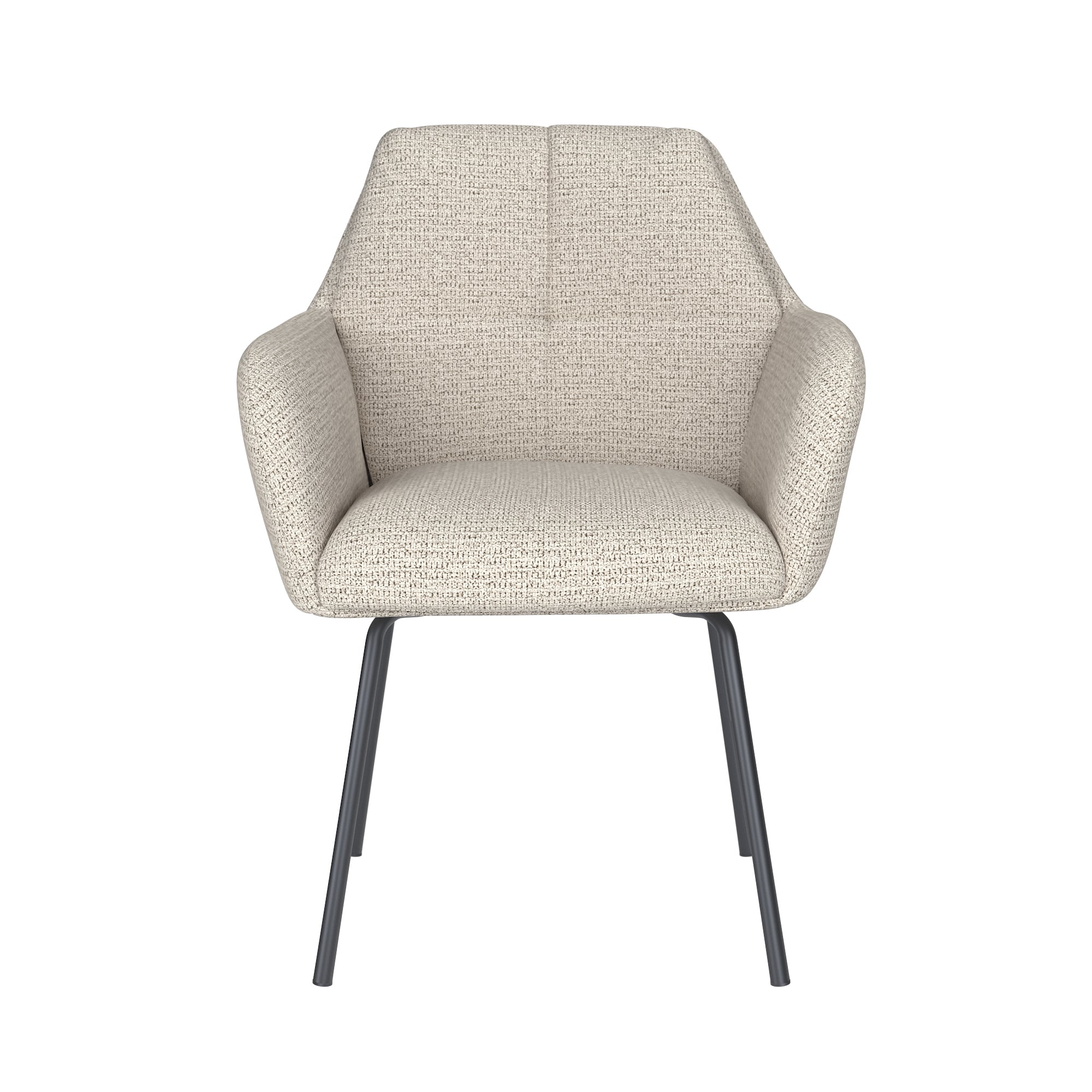 PETE chair white with black base