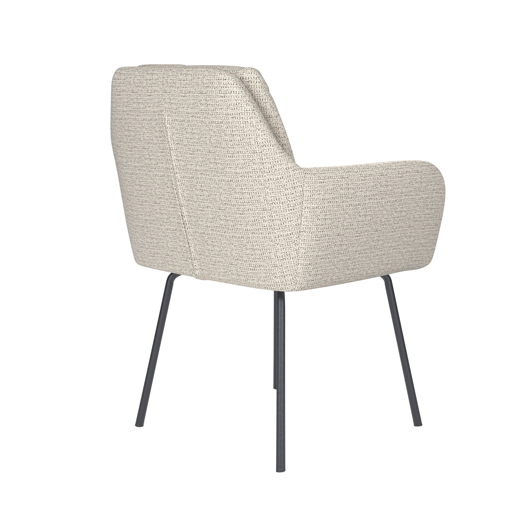 PETE chair white with black base