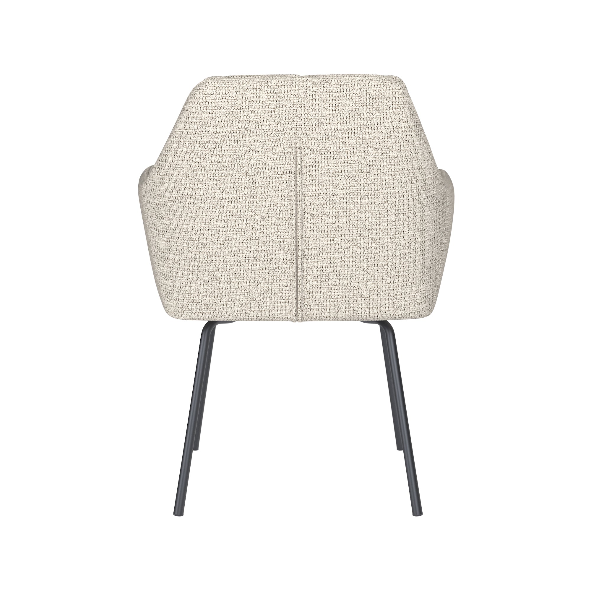 PETE chair white with black base