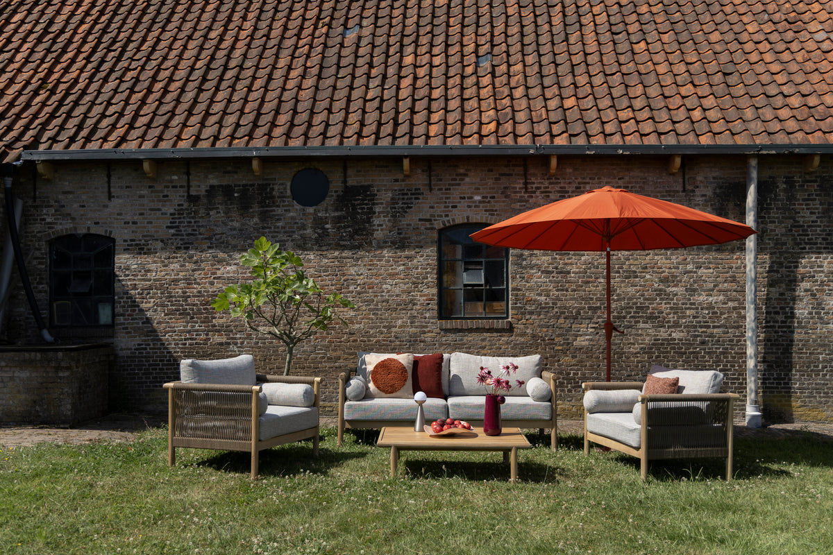 Gartenstuhl OASIS grau mit Akazienholz