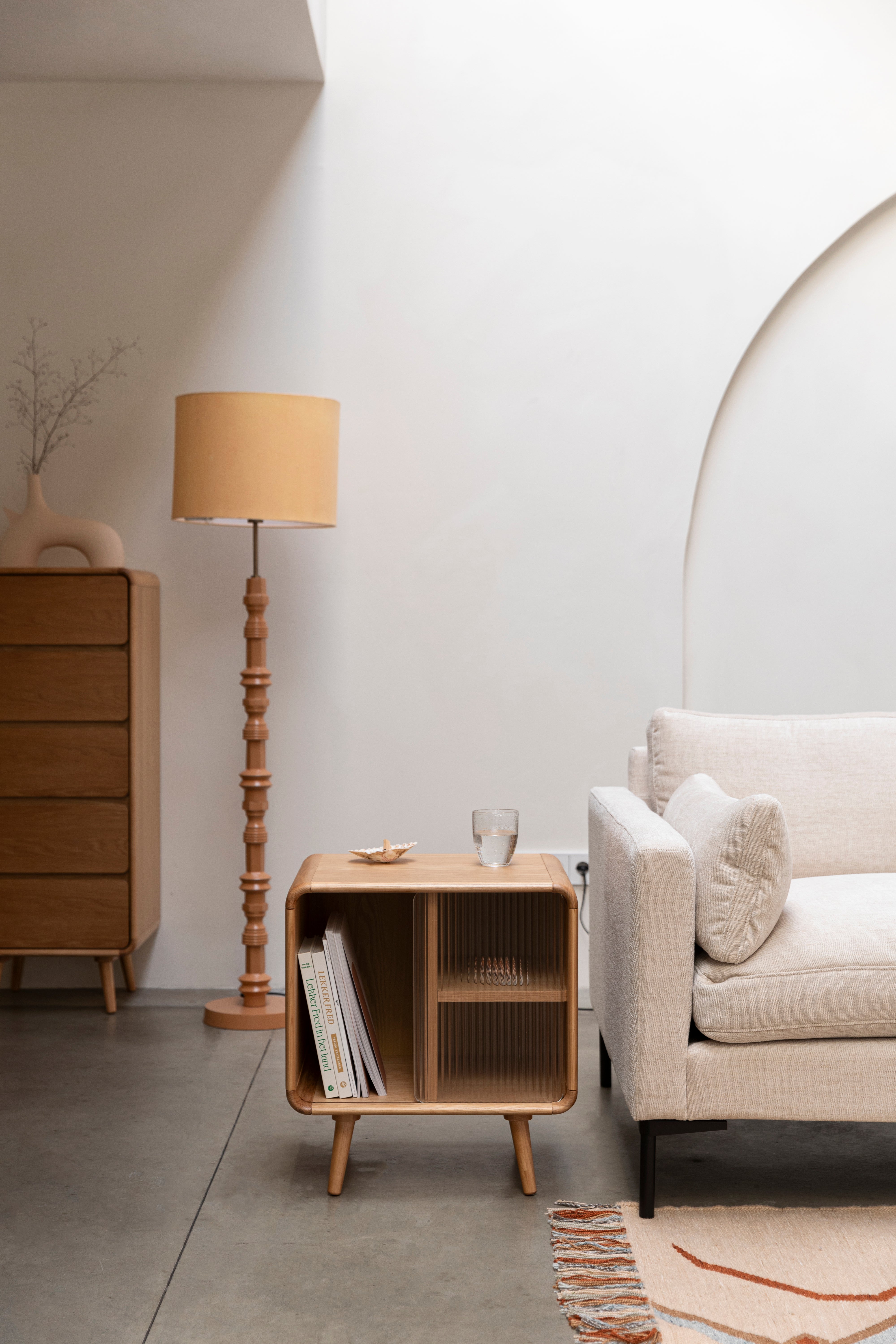 RISE Oak Veneer Cabinet