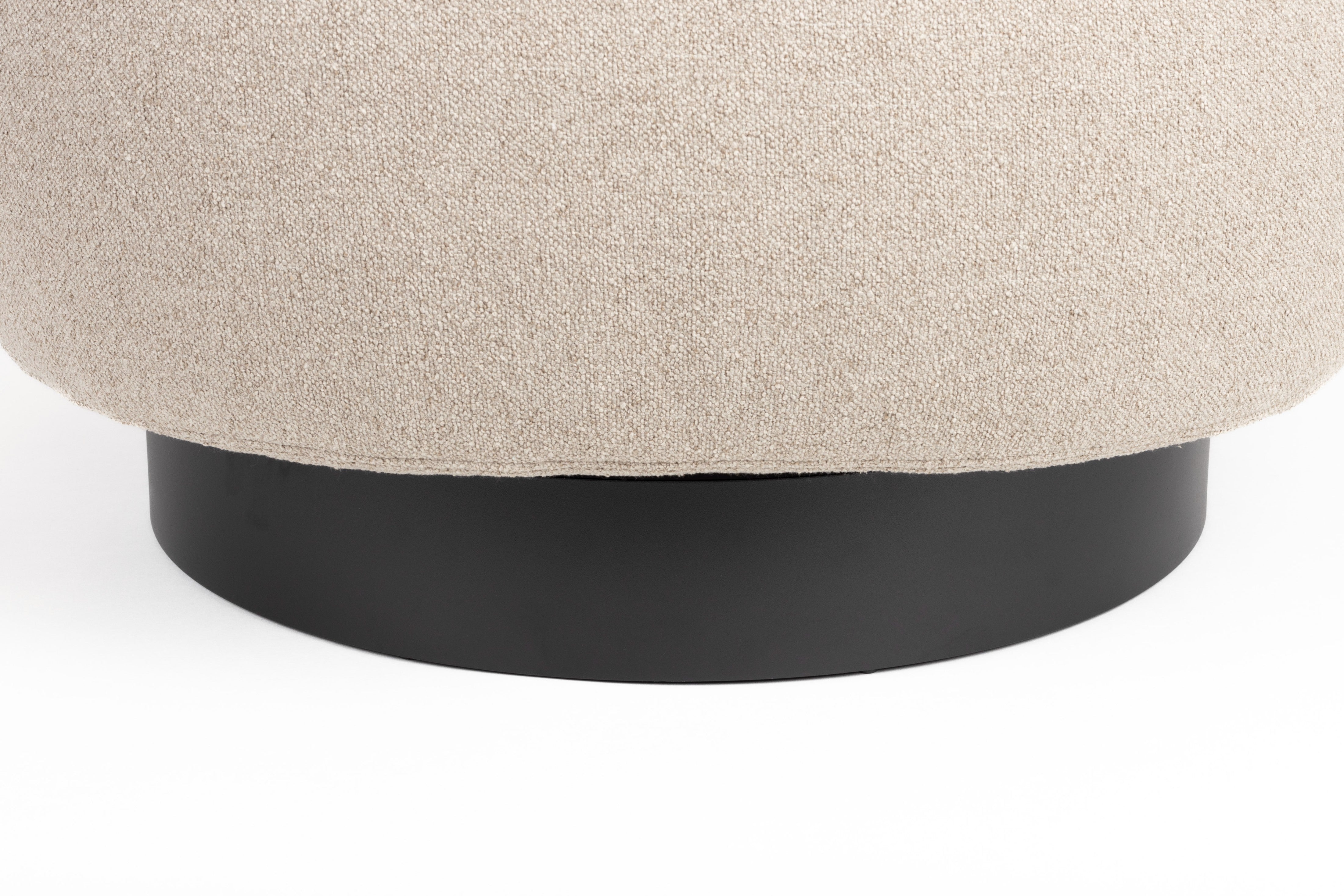 EDEN armchair cappuccino with black base