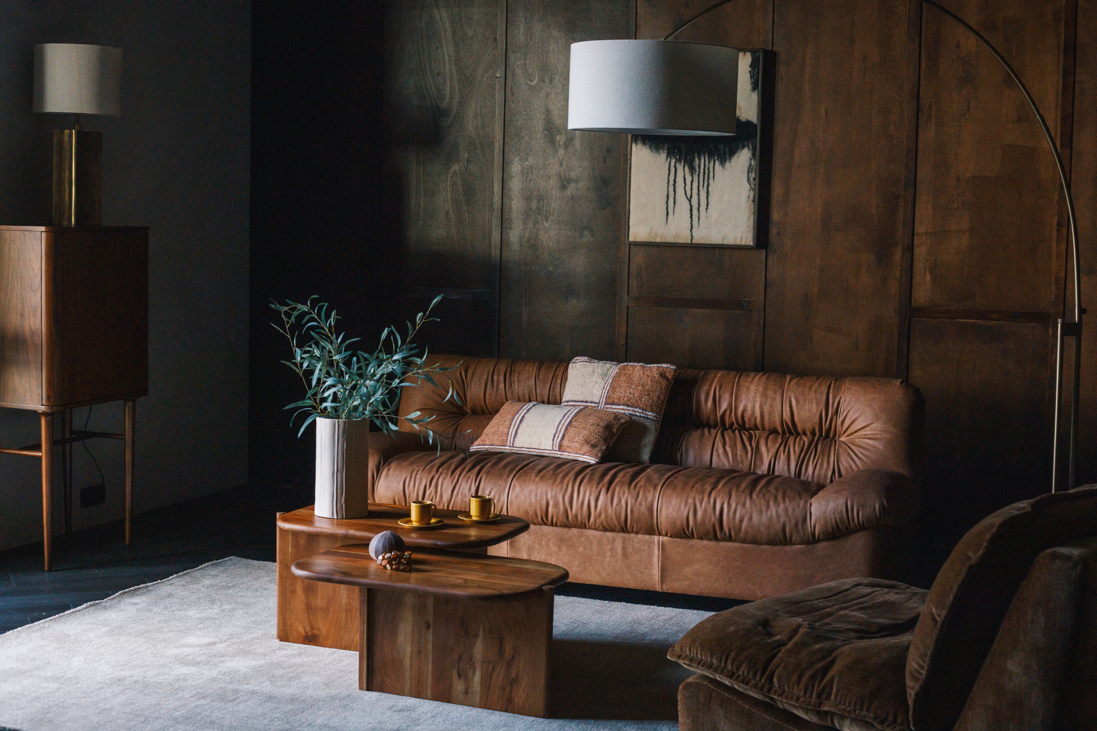 DOUGLAS sofa cognac leather