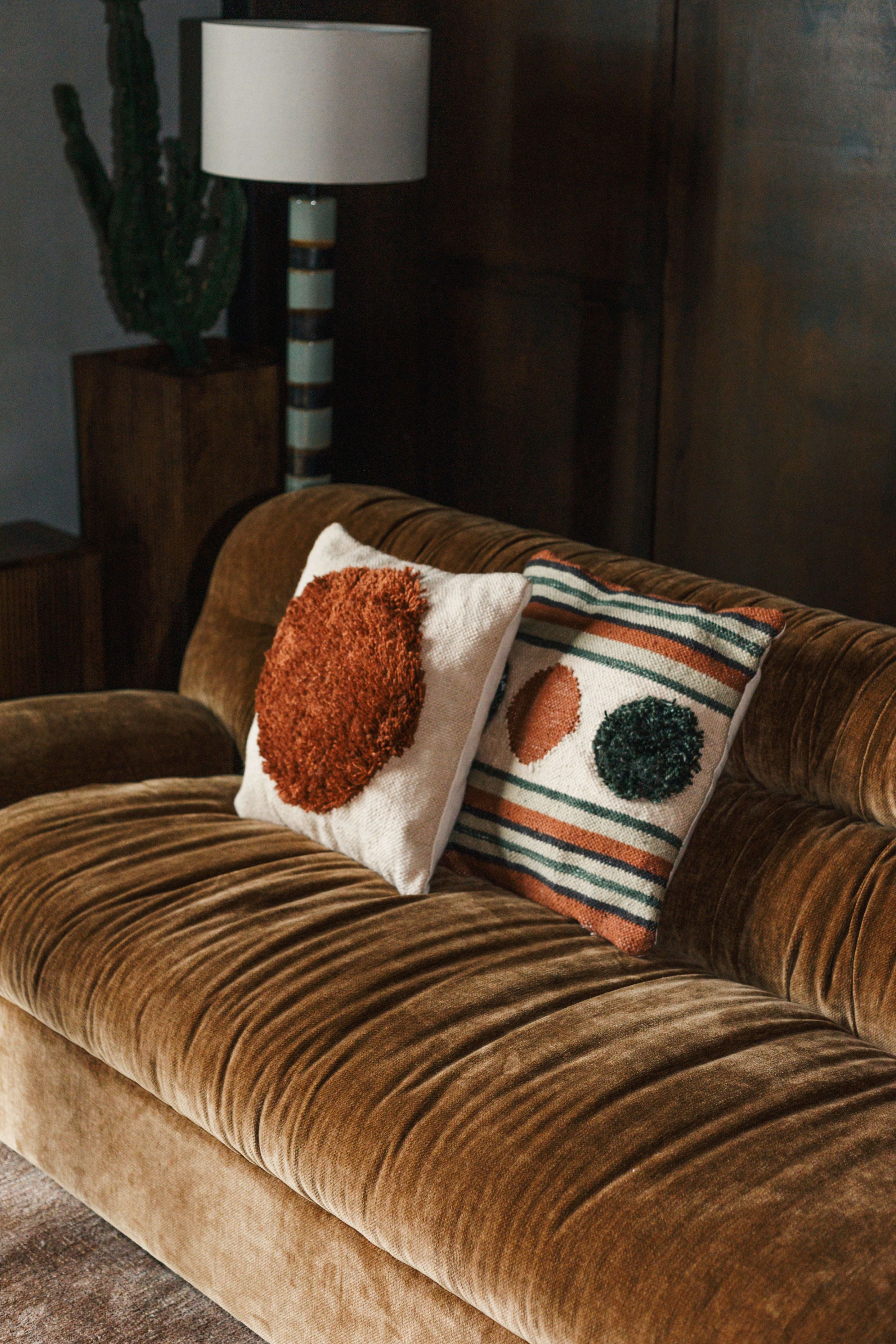 Sofa DOUGLAS cognac Samt