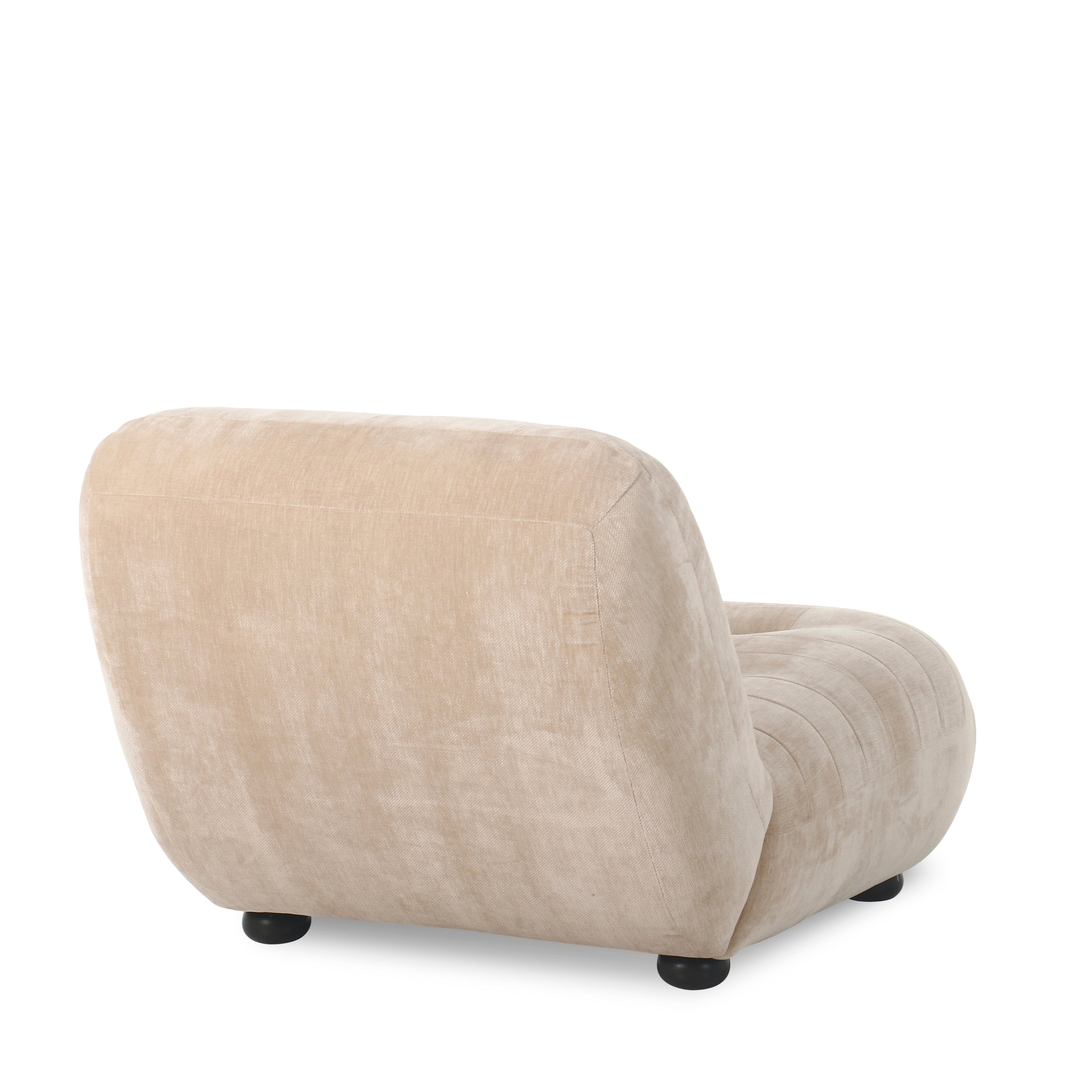 Sessel WYATT beige Samt