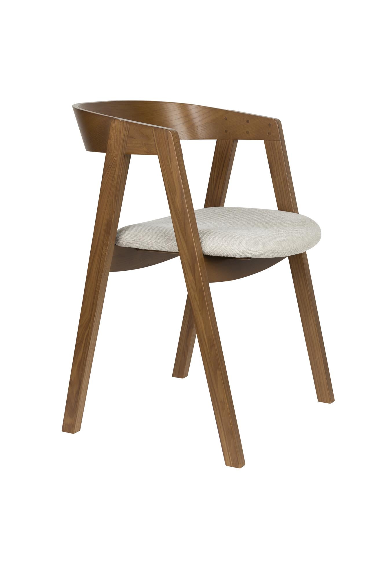 MADS Chair Dark Brown with Beige Seat