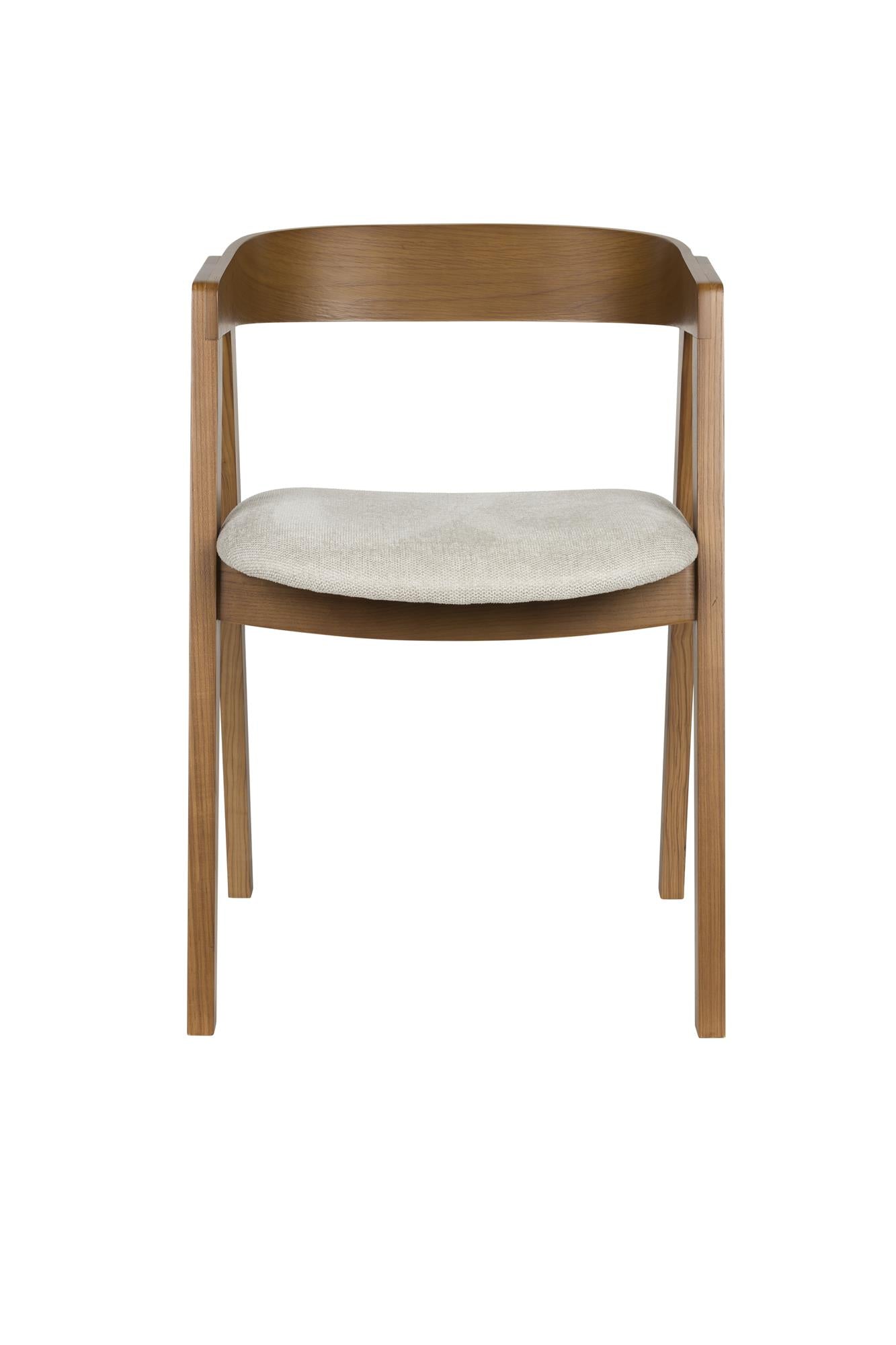 MADS Chair Dark Brown with Beige Seat