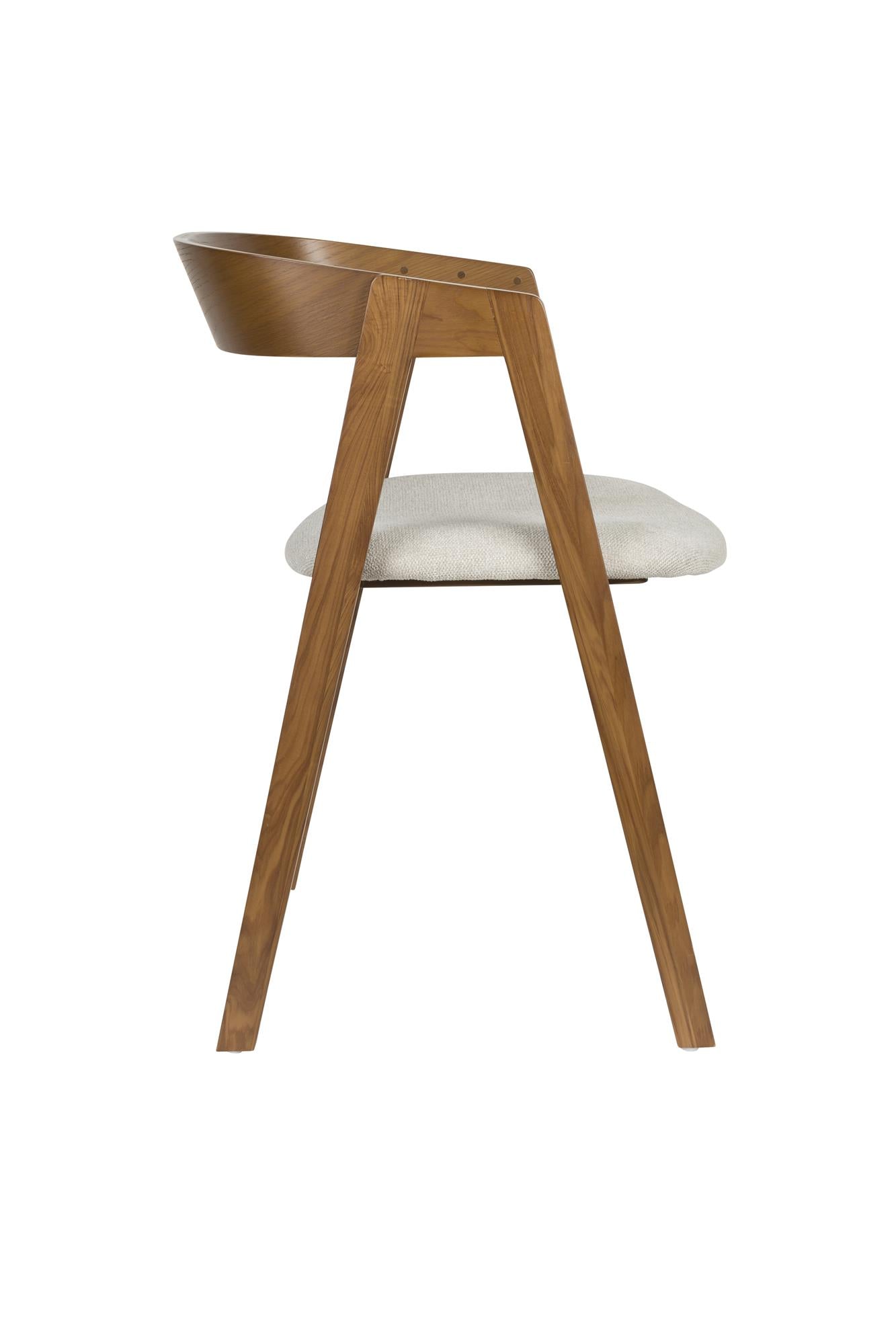 MADS Chair Dark Brown with Beige Seat