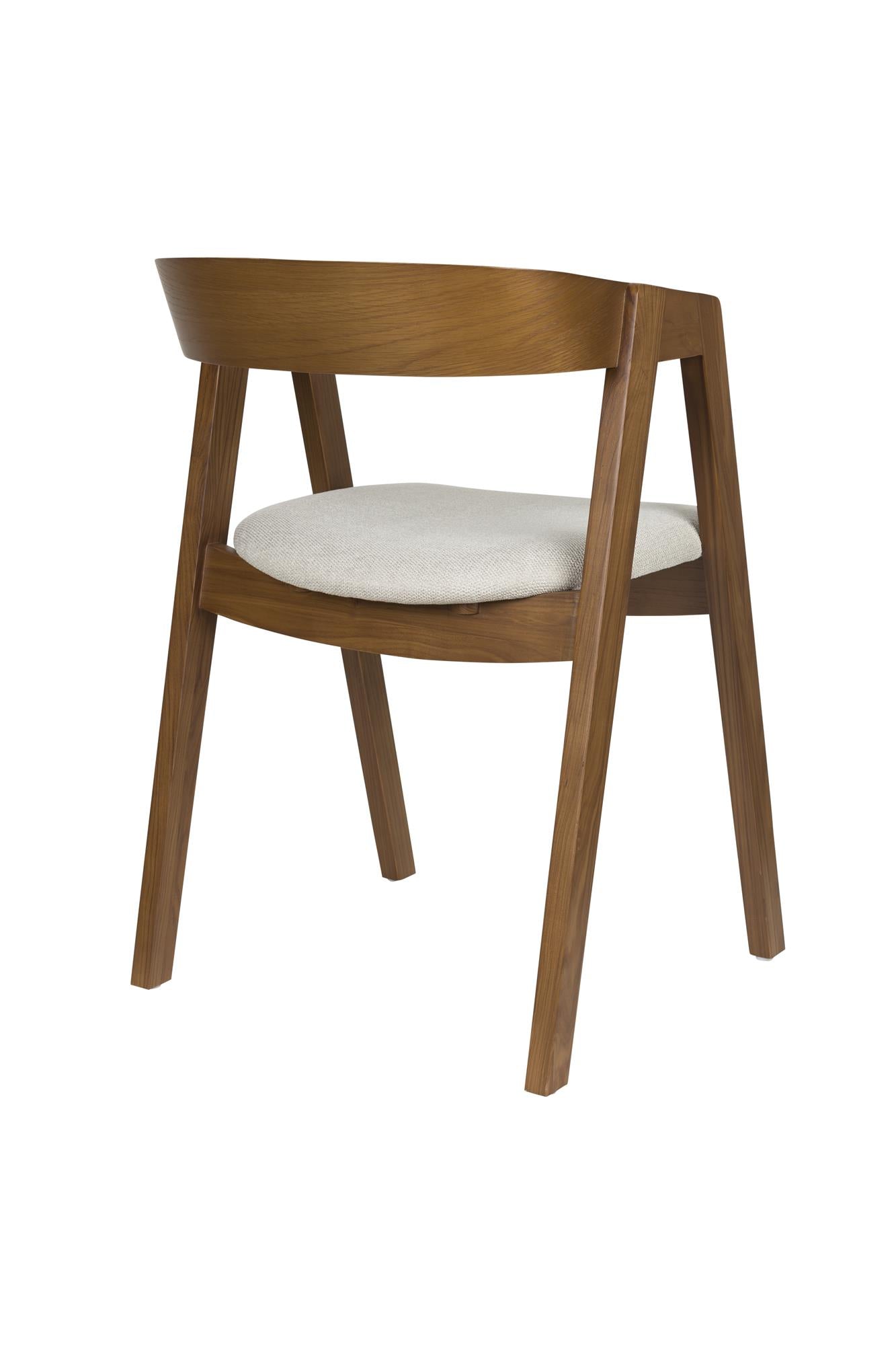 MADS Chair Dark Brown with Beige Seat