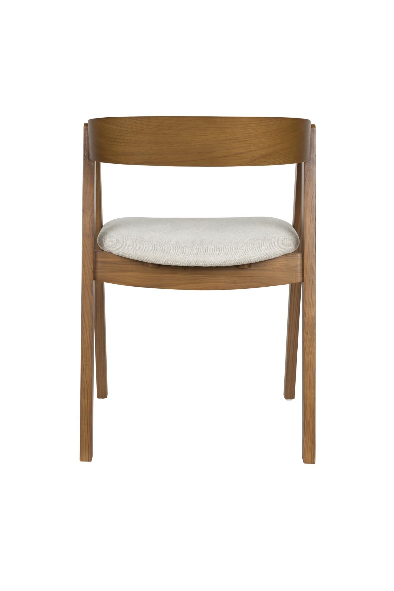 MADS Chair Dark Brown with Beige Seat