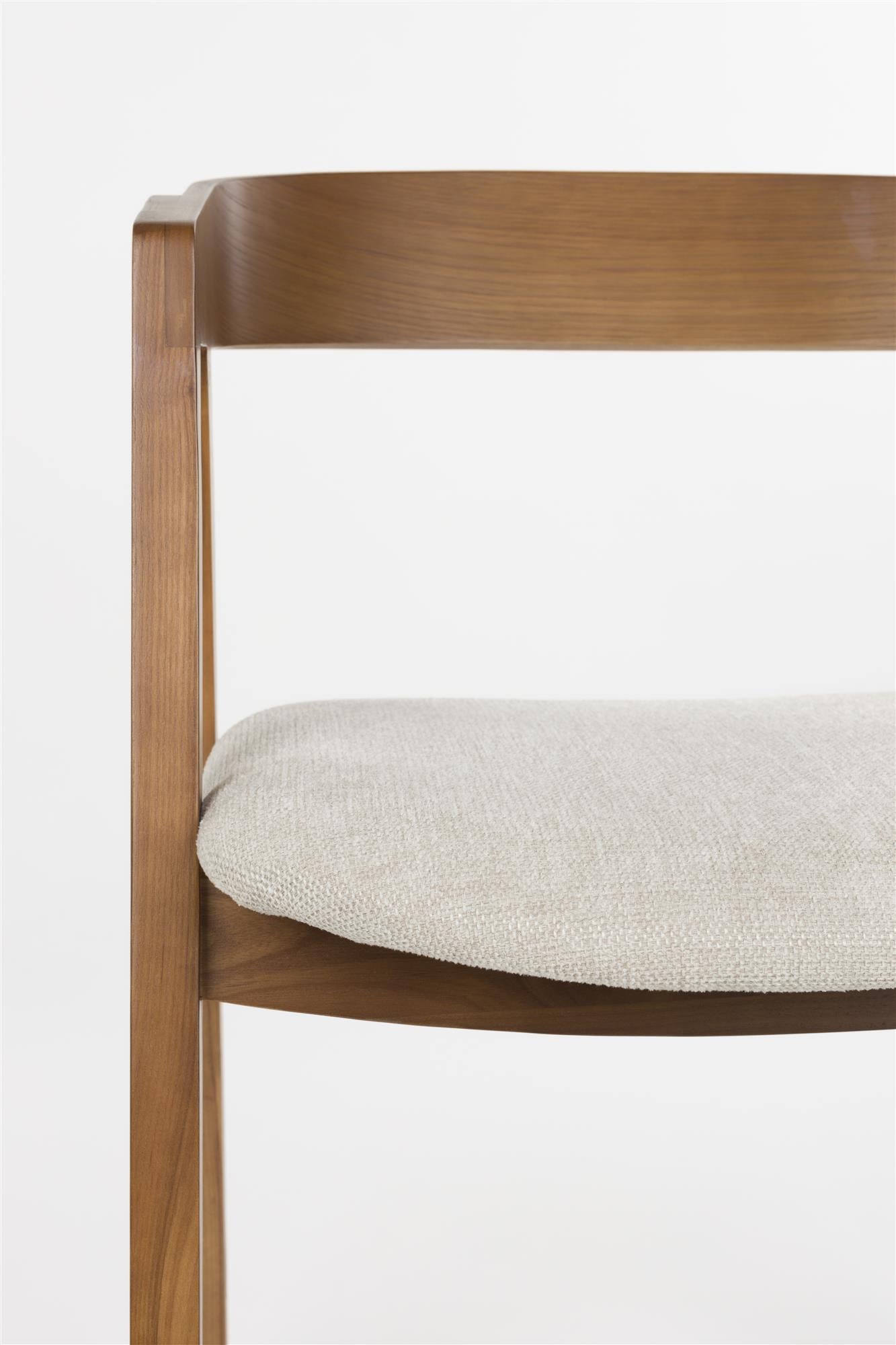 MADS Chair Dark Brown with Beige Seat