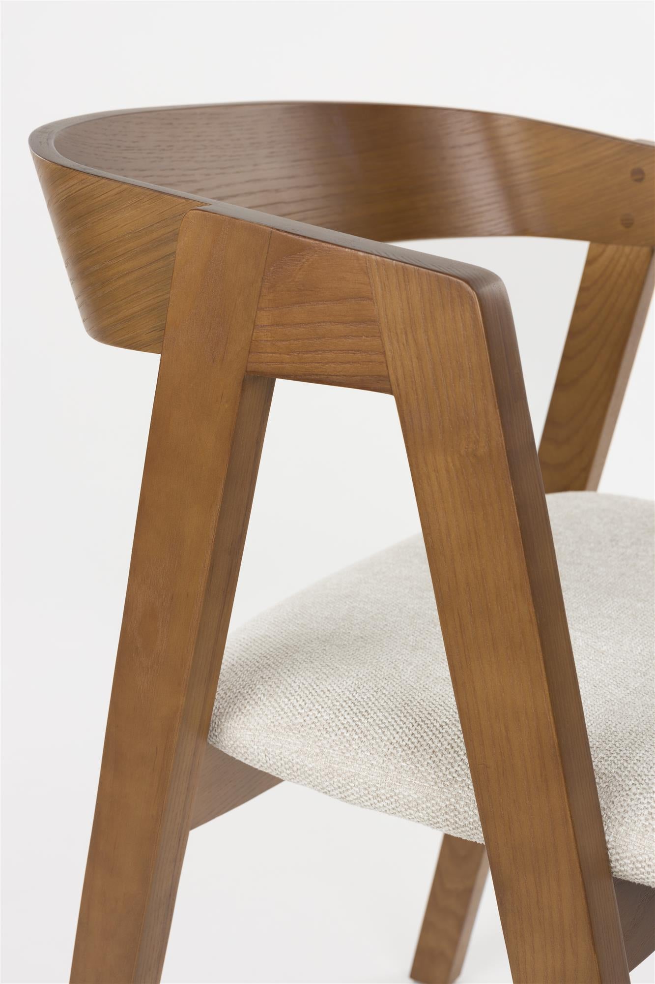 MADS Chair Dark Brown with Beige Seat