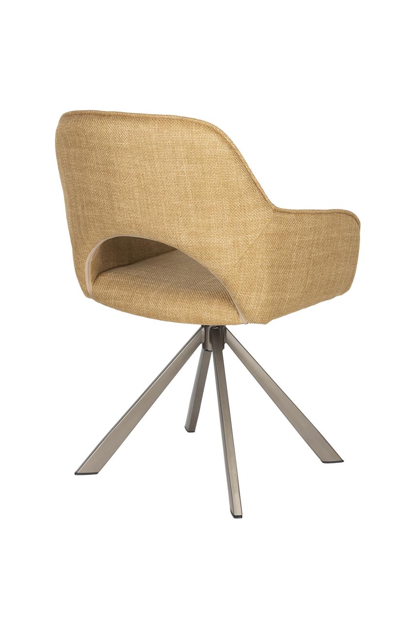 TOYE chair mustard brown