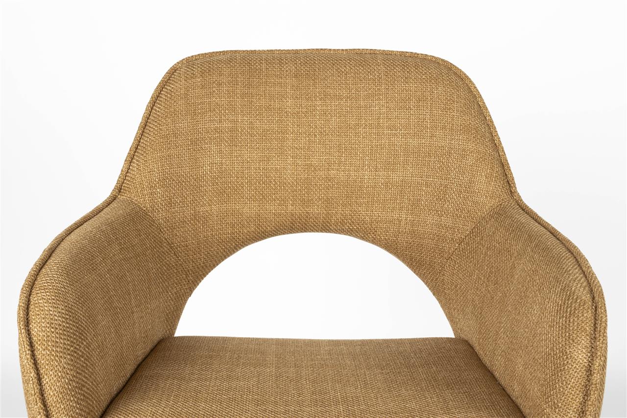 TOYE chair mustard brown