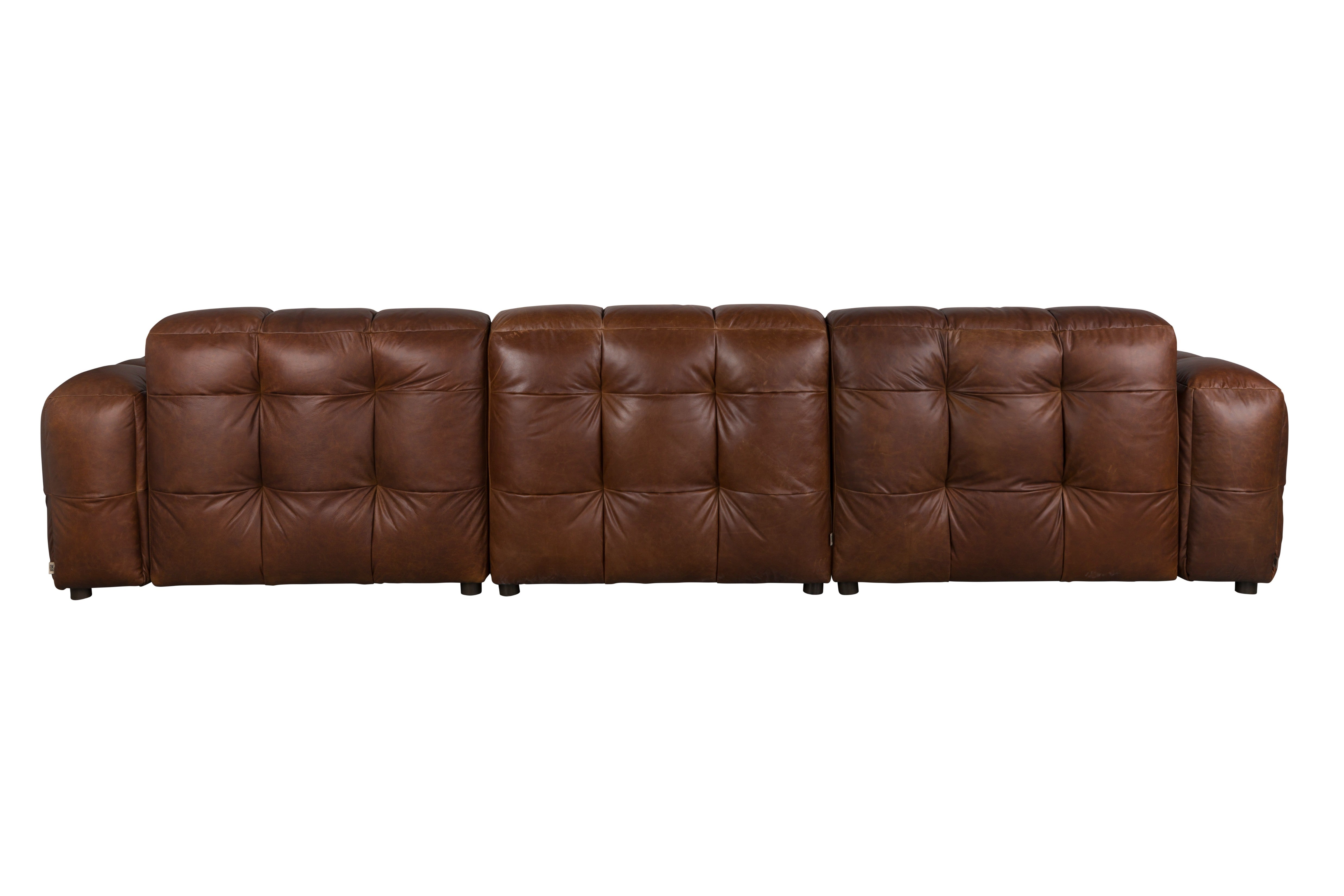 Sofa 4,5-sitzige HACKMAN schokoladenbraunes Leder