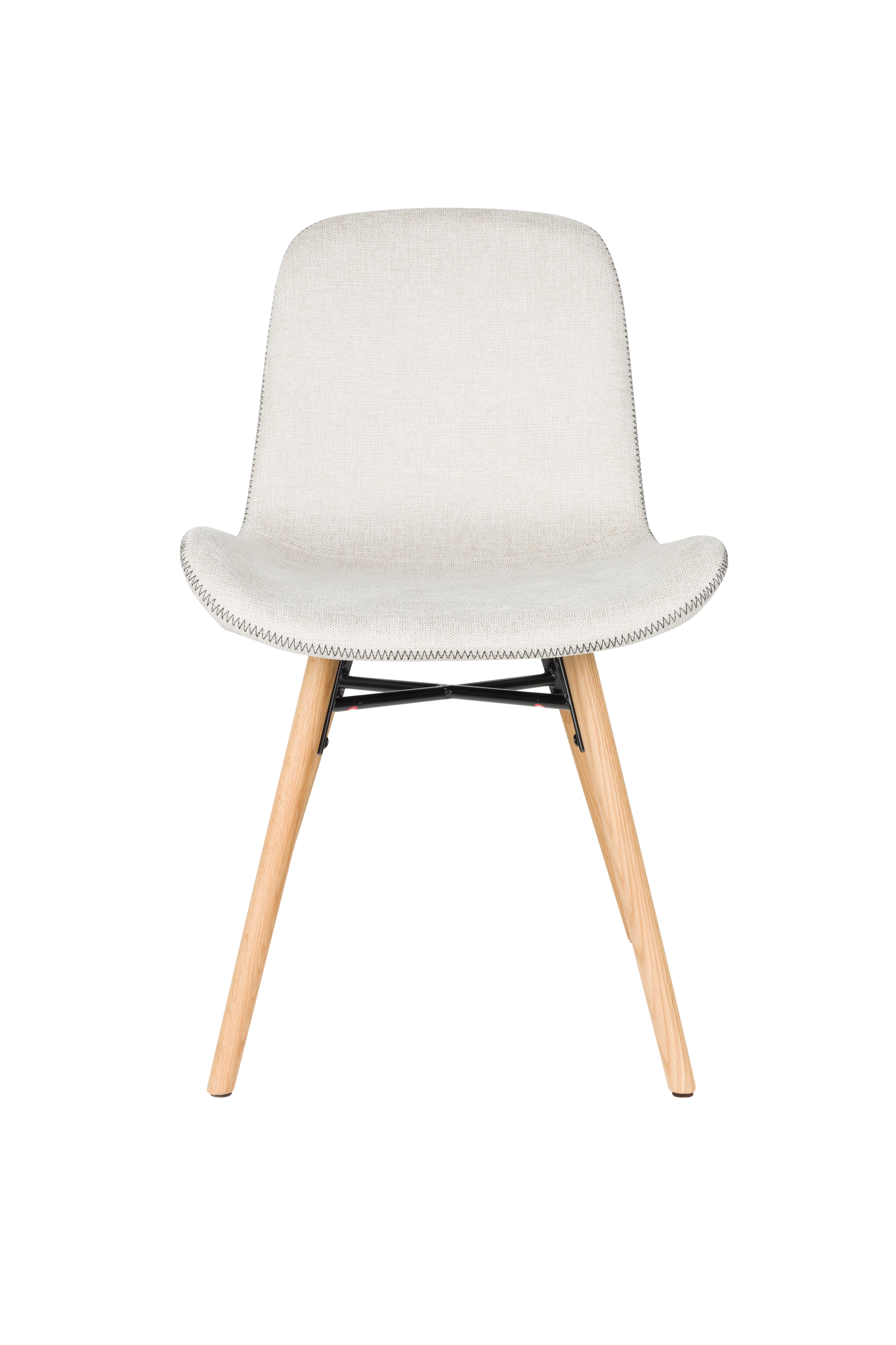 Stuhl LESTER beige mit Holzgestell