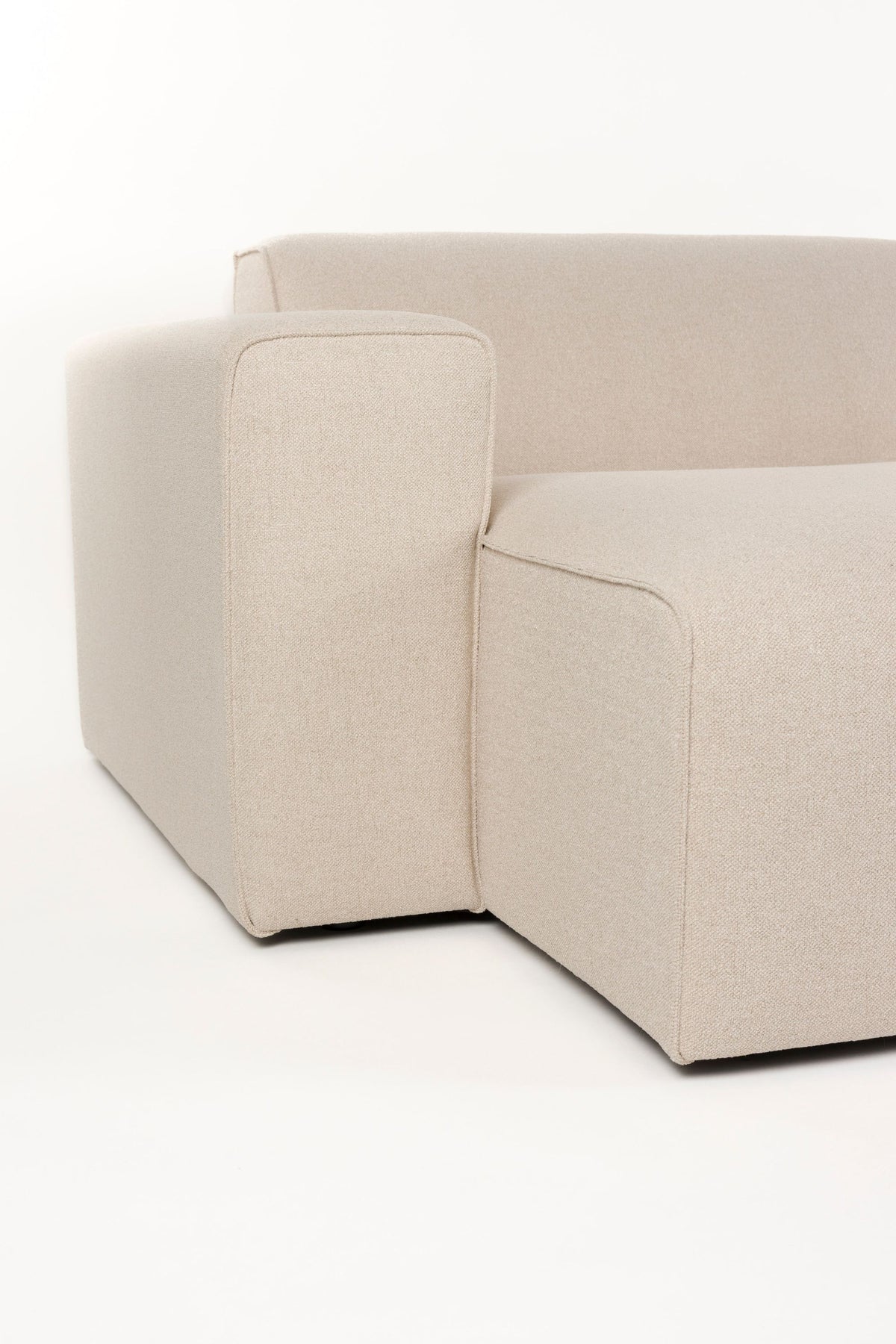 Sofa 3-osobowa MILKA piaskowy lewostronny – ujęcie 3